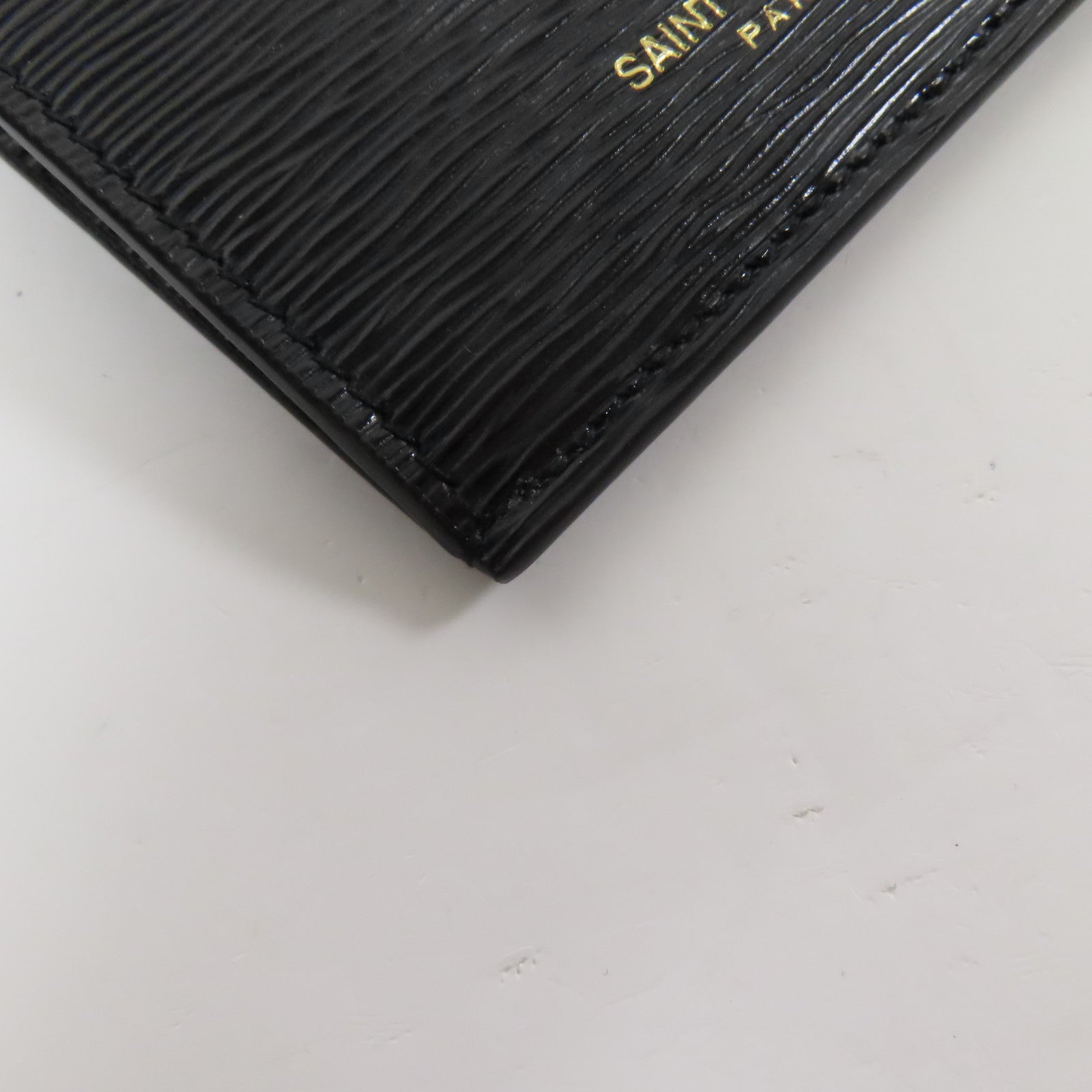 SAINT LAURENT 【激減優惠】牛皮皮革Zip Card Case金扣卡片套