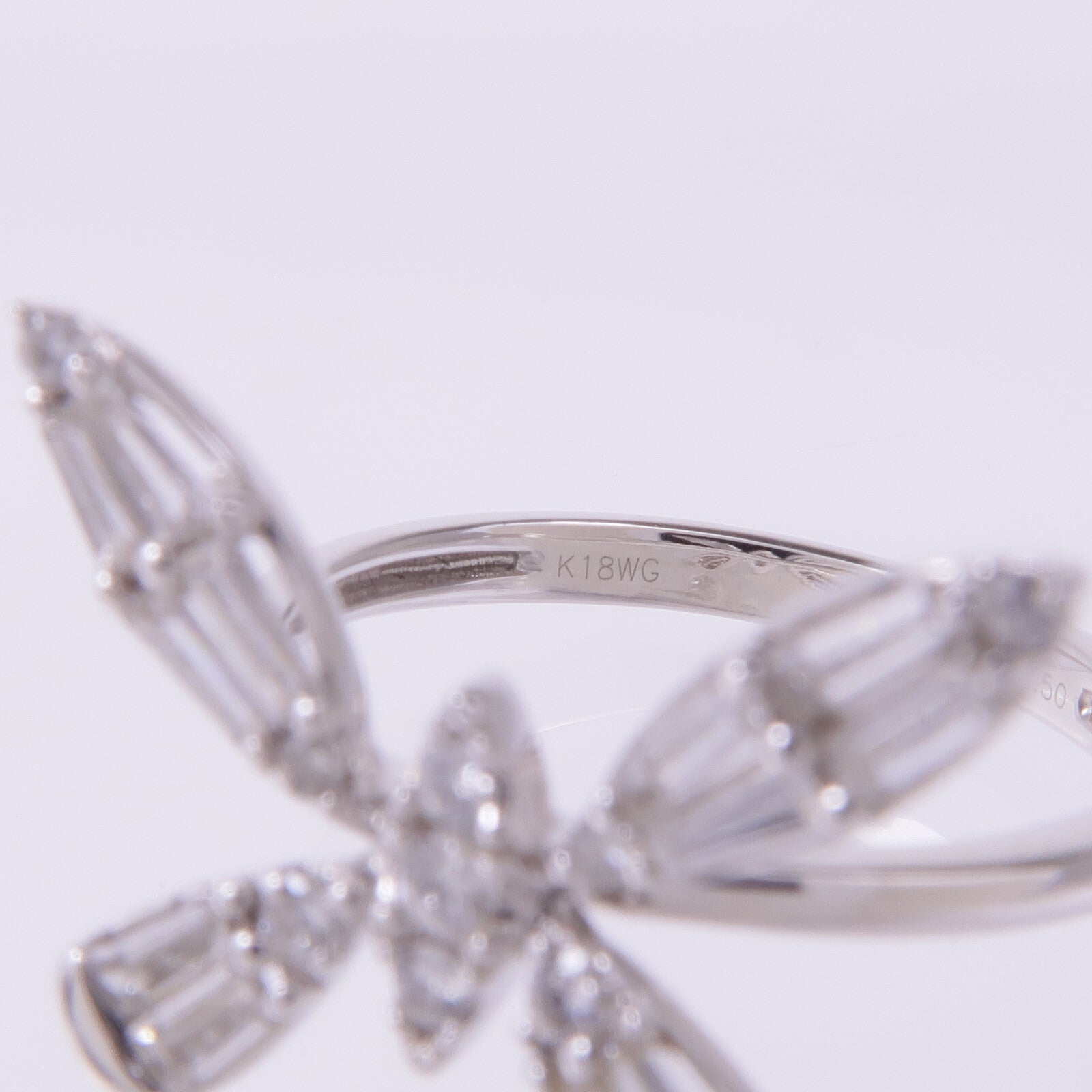 JEWELRY 【激減優惠】18K白金Diamond Ring鑽石戒指US#6.25