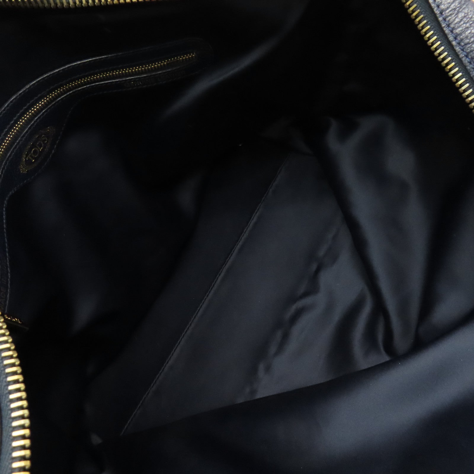 TOD’S 【清倉大減價】牛皮皮革2Way Shoulder Bag手挽肩背兩用袋寶藍色