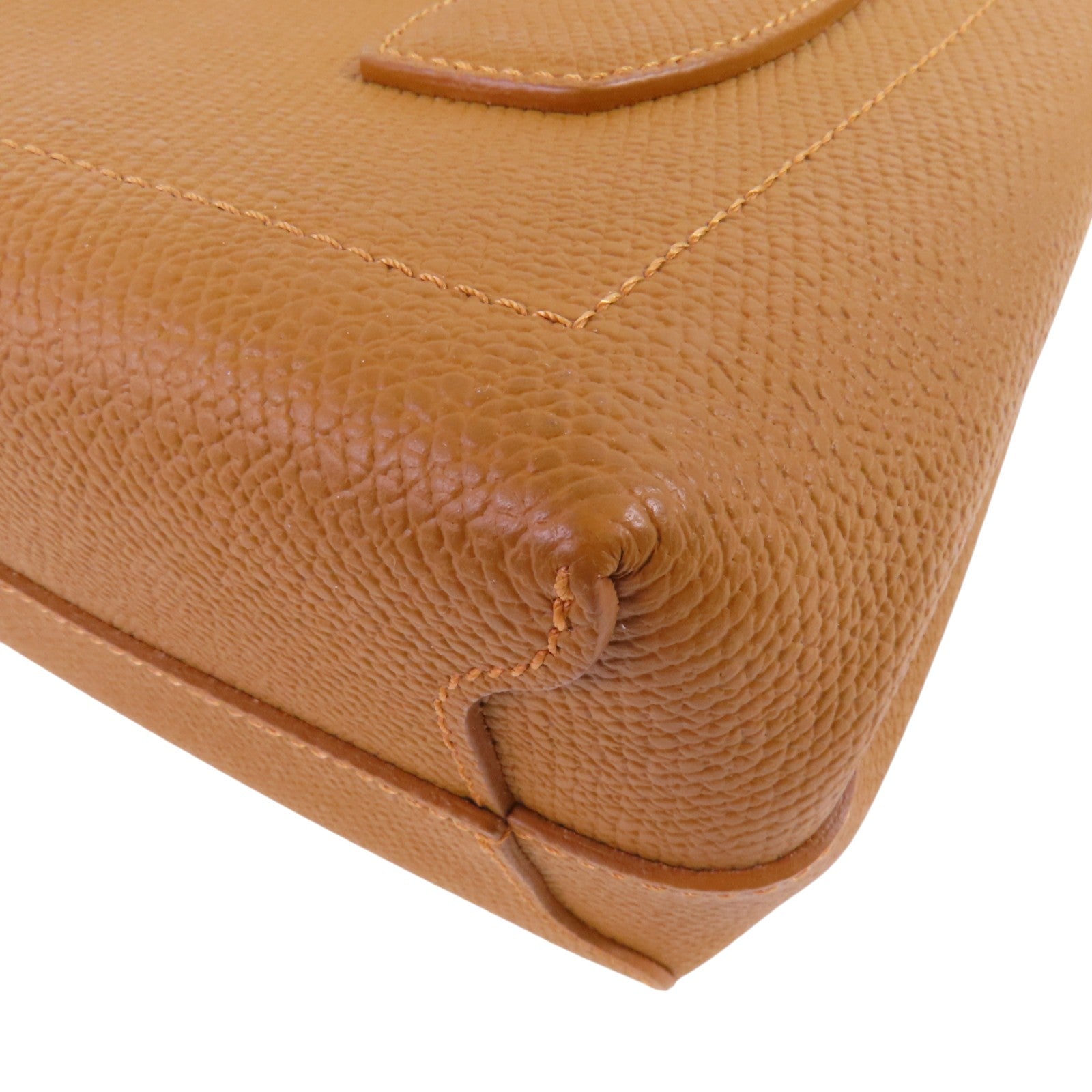 Longchamp 牛皮皮革2Way Shoulder Bag銀扣手挽肩背兩用袋