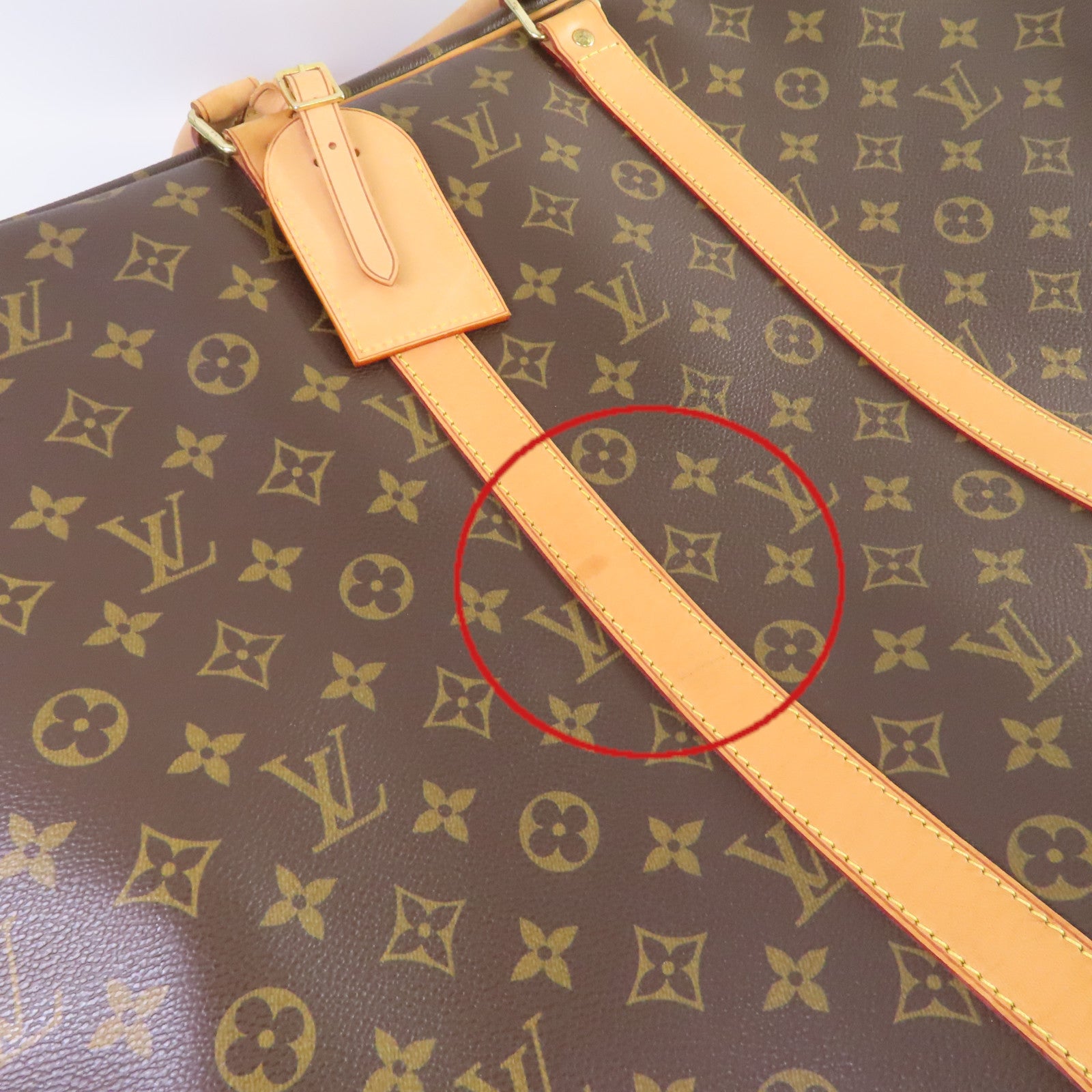 LOUIS VUITTON Monogram Sirius 55 Boston Bag金扣手提袋啡色