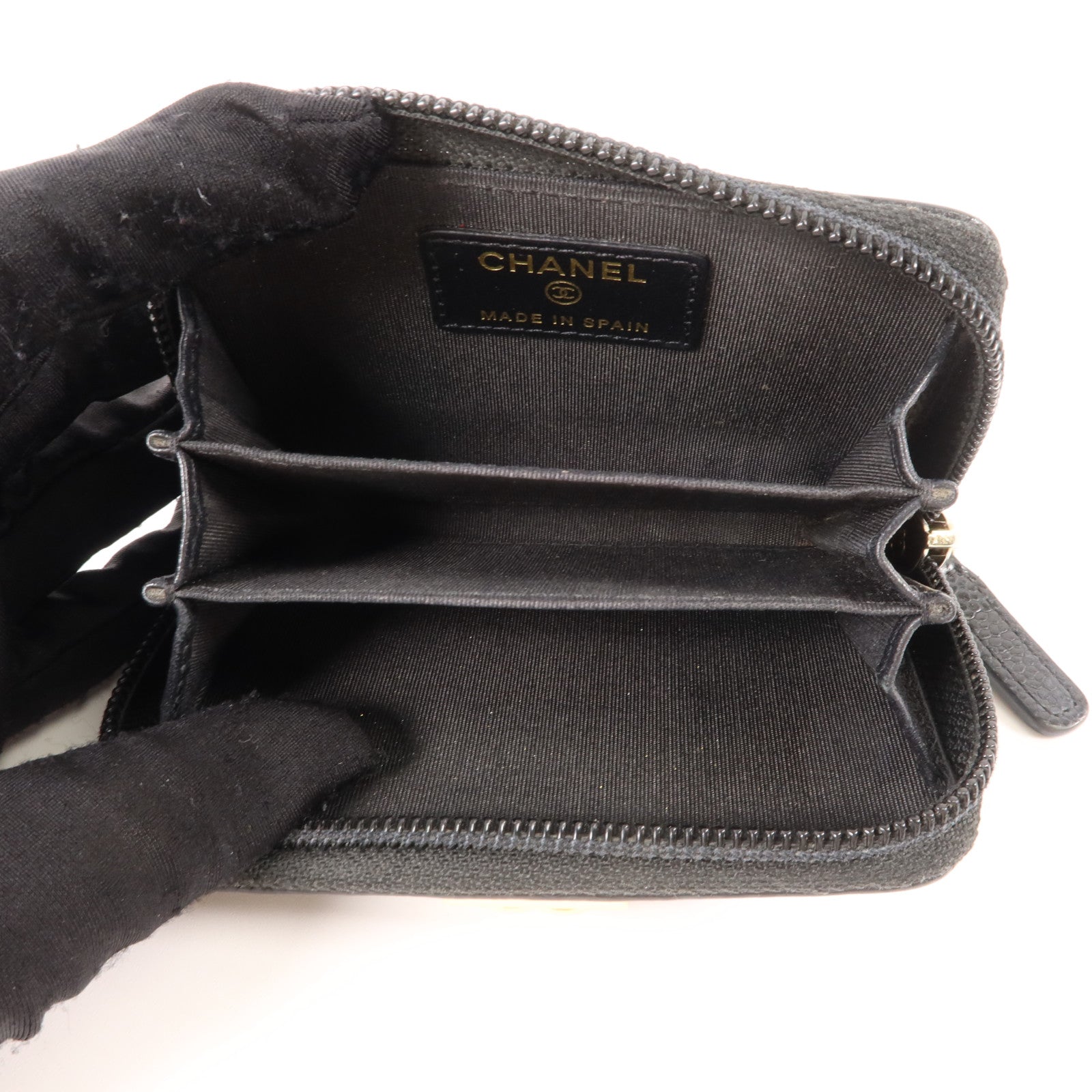 CHANEL 牛皮皮革Boy Chanel Zipped Coin Purse零錢包