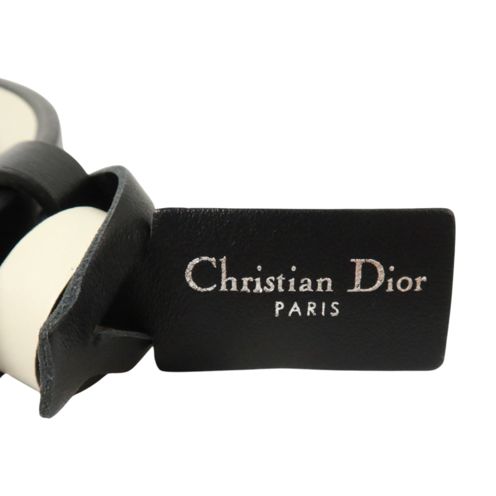 Dior 牛皮皮革30 Montaigne Reversible Belt 80cm銀扣皮帶