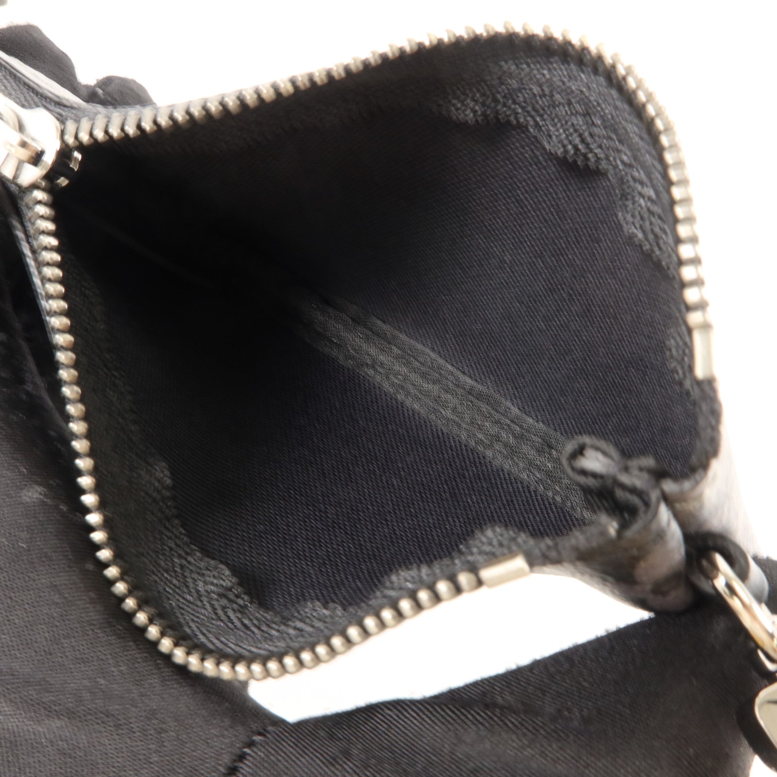 LOUIS VUITTON Monogram Eclipse Reverse Trio Messenger銀扣肩背袋灰色
