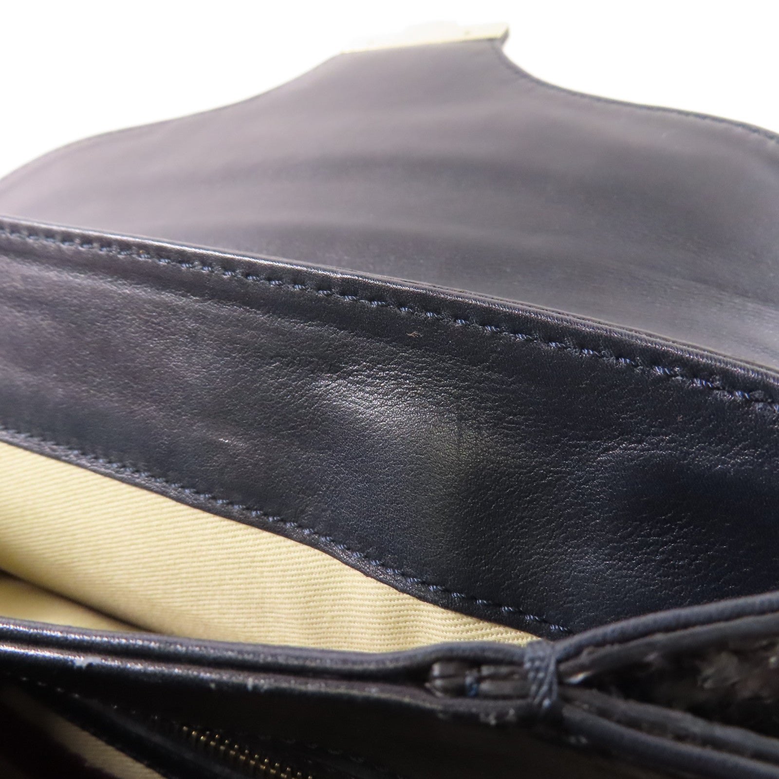 Valentino 蛇皮皮革Hand Bag金扣手挽袋