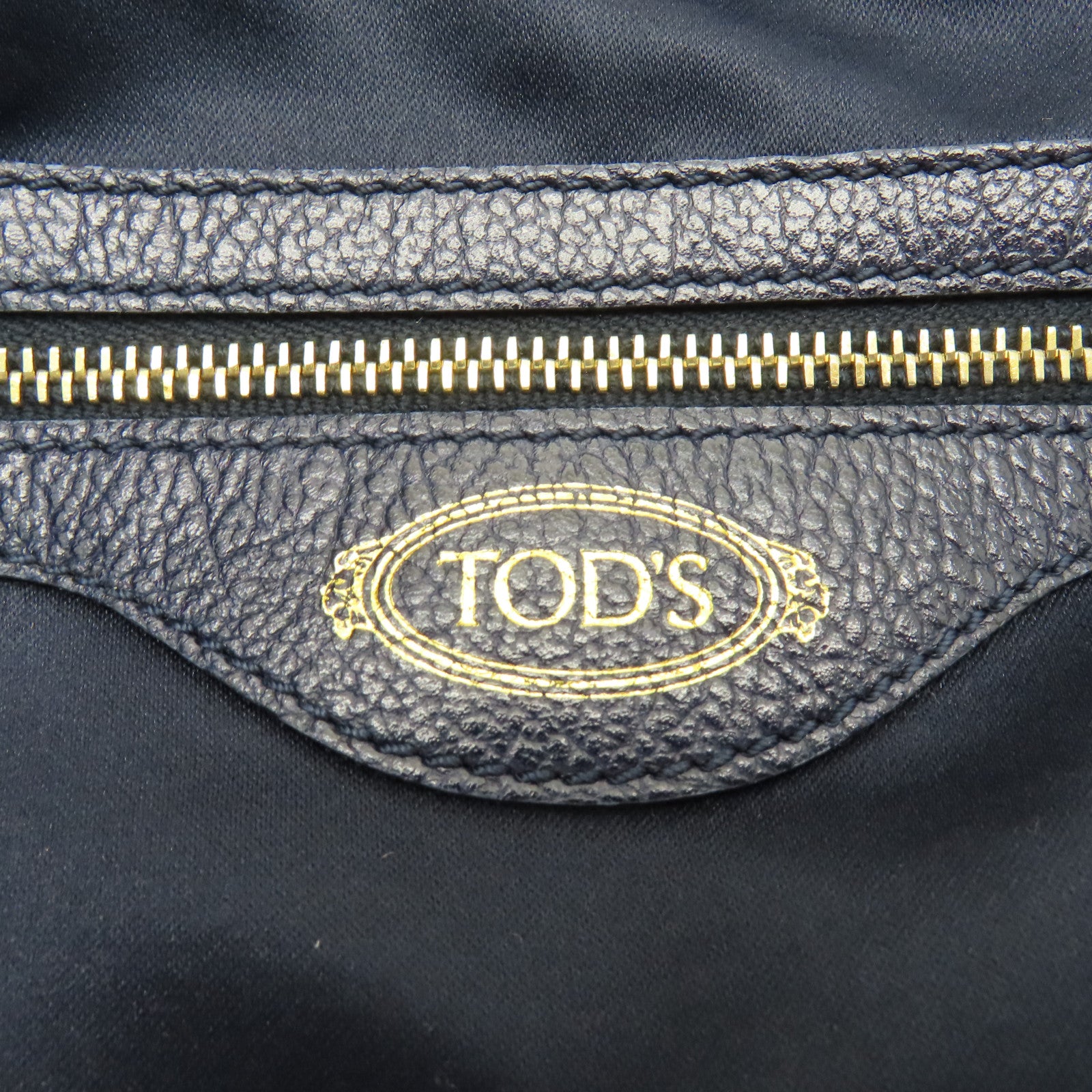 TOD’S 【清倉大減價】牛皮皮革2Way Shoulder Bag手挽肩背兩用袋寶藍色