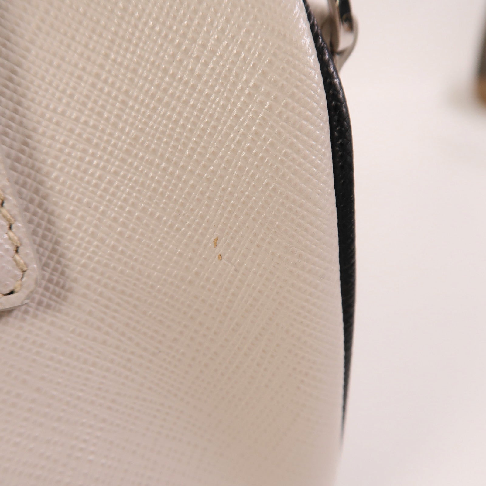 PRADA 牛皮皮革2 Way Shoulder Bag銀扣手挽肩背兩用袋