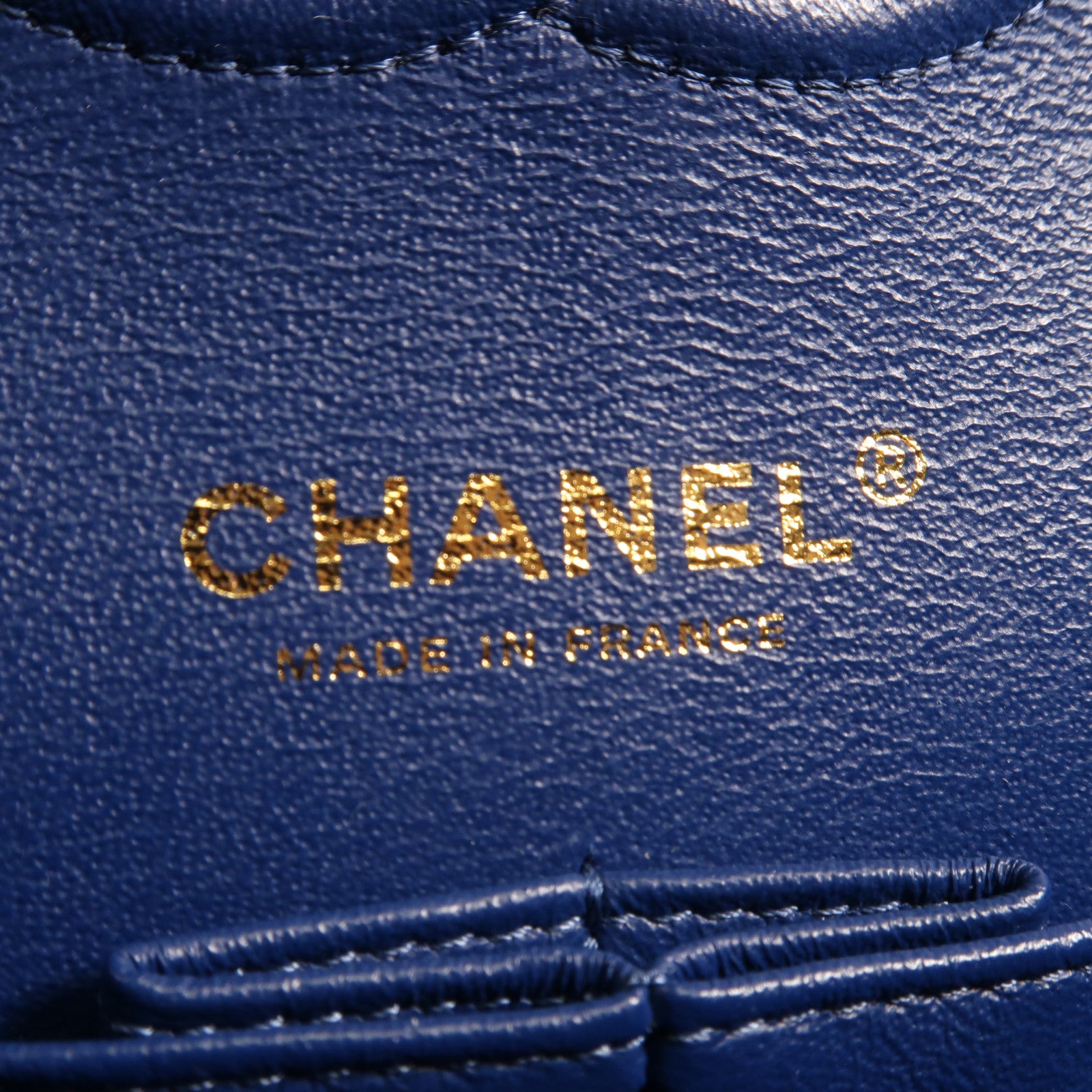 CHANEL 牛仔布Classic 25金扣鏈帶肩背袋