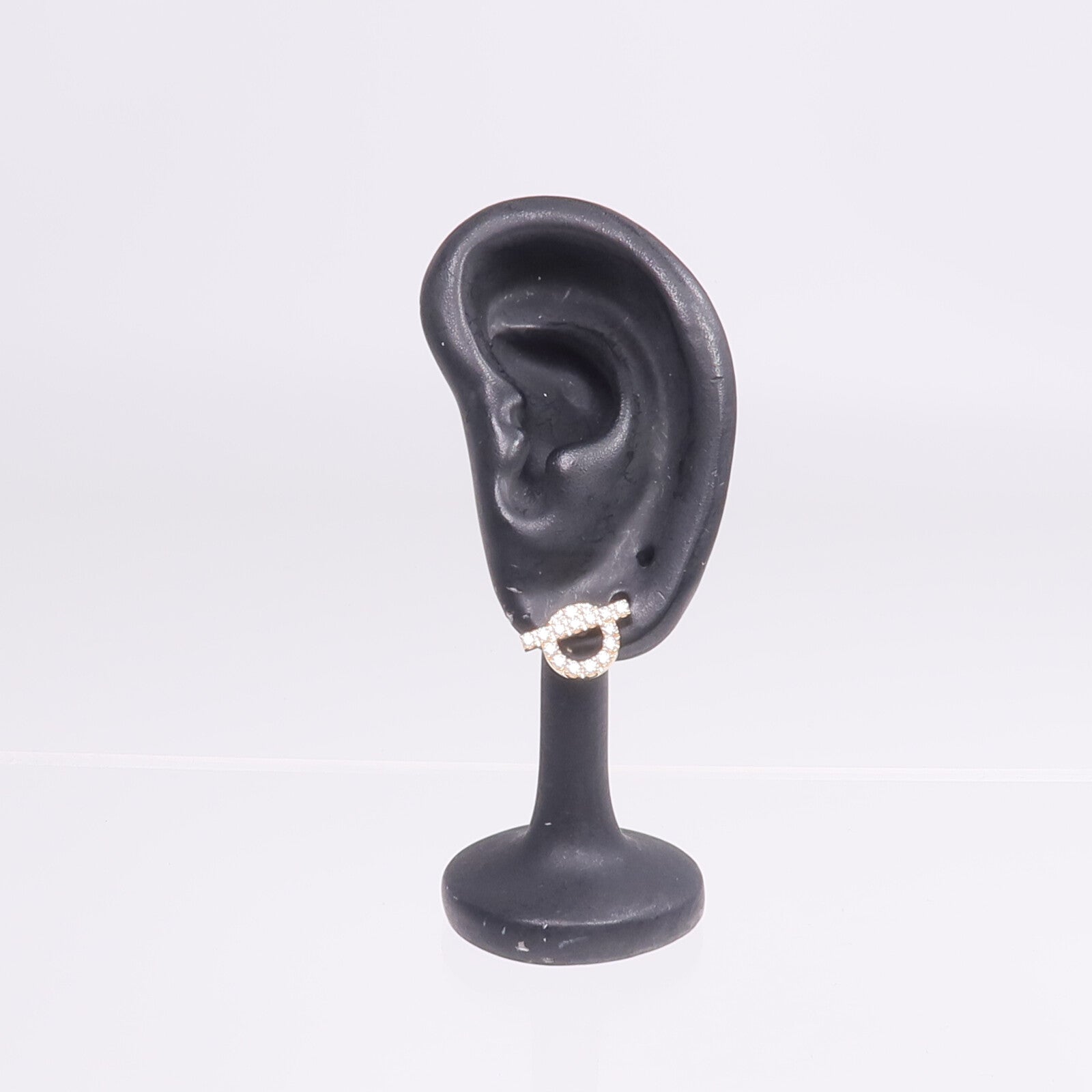 HERMES 18K玫瑰金Finesse Earrings鑽石耳環