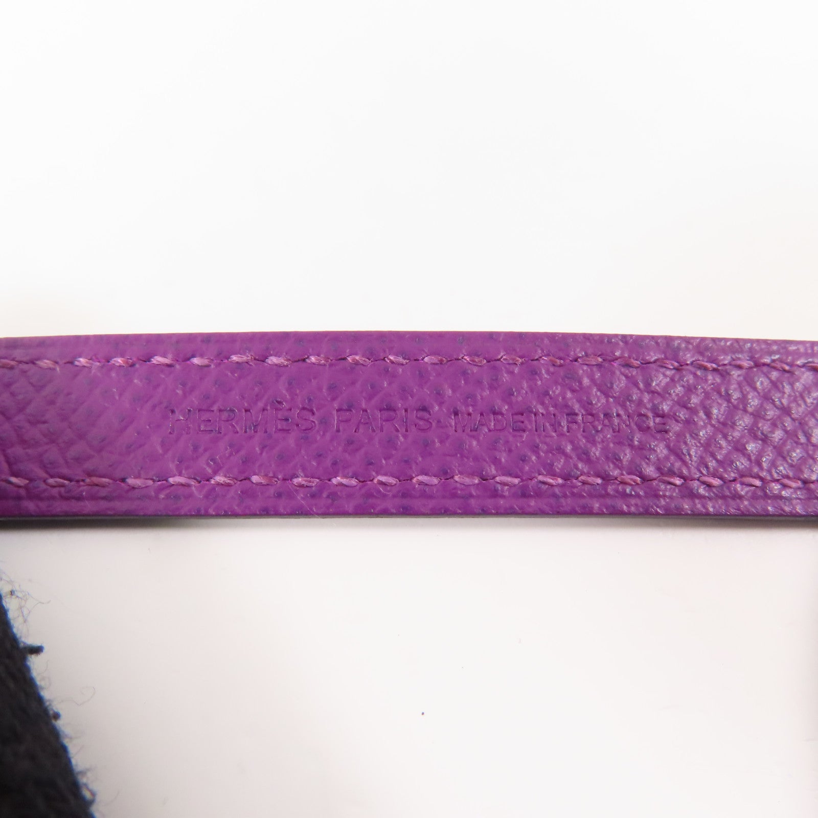 HERMES Epsom皮革Clic 16金扣肩背袋Anemone/紫色