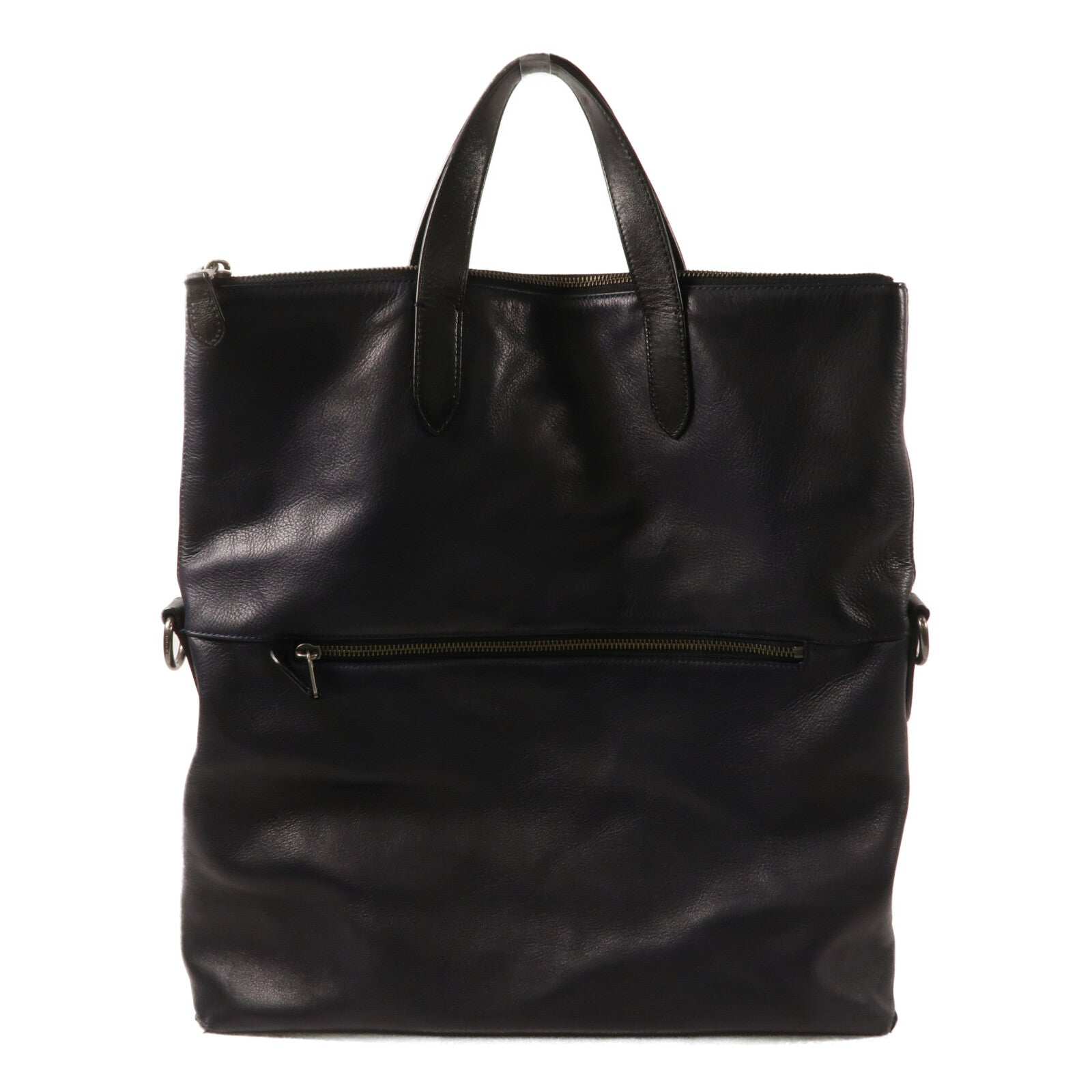 COACH 牛皮皮革Manhattan Foldover Tote Bag手挽肩背兩用袋