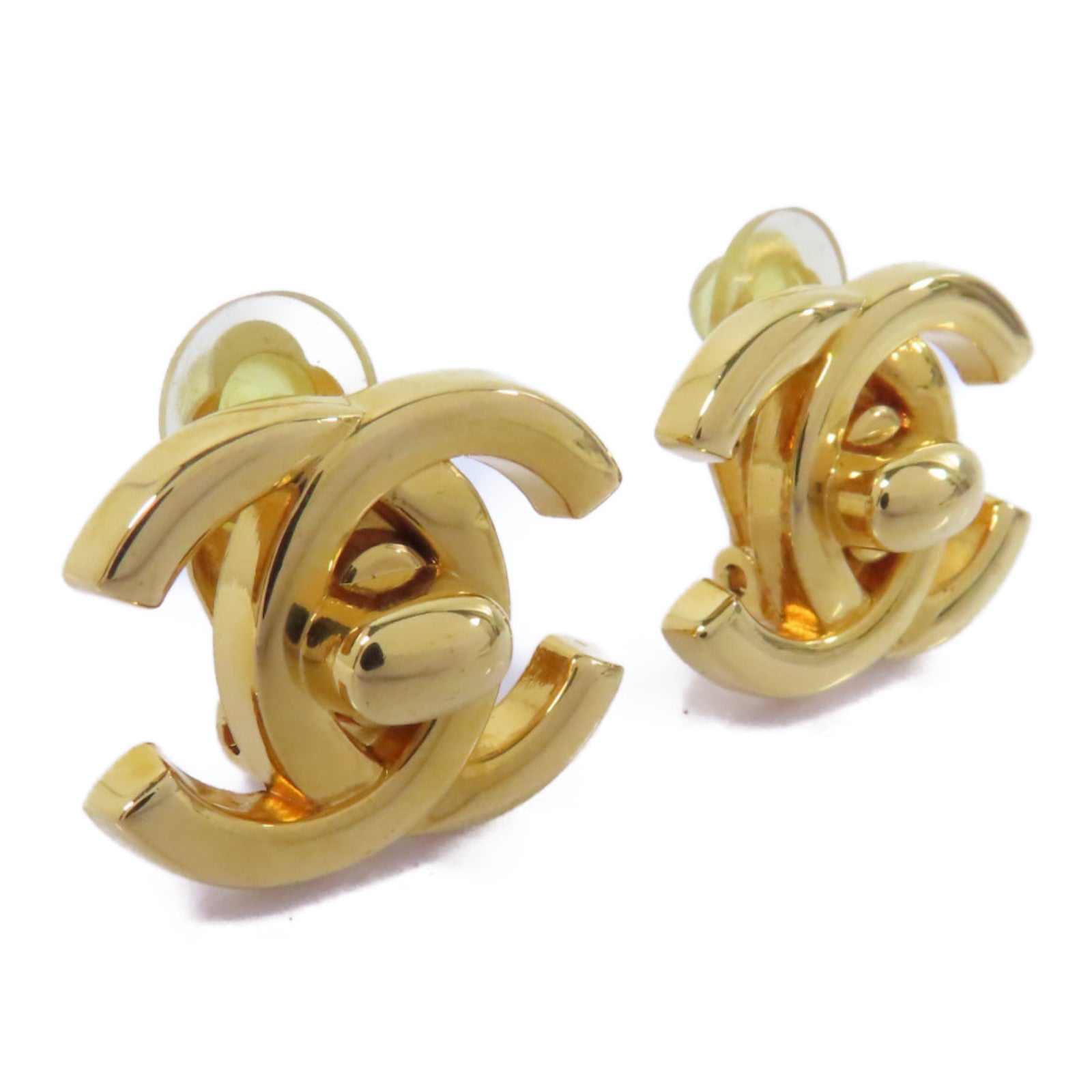 CHANEL 金屬Vintage Earrings耳環金色