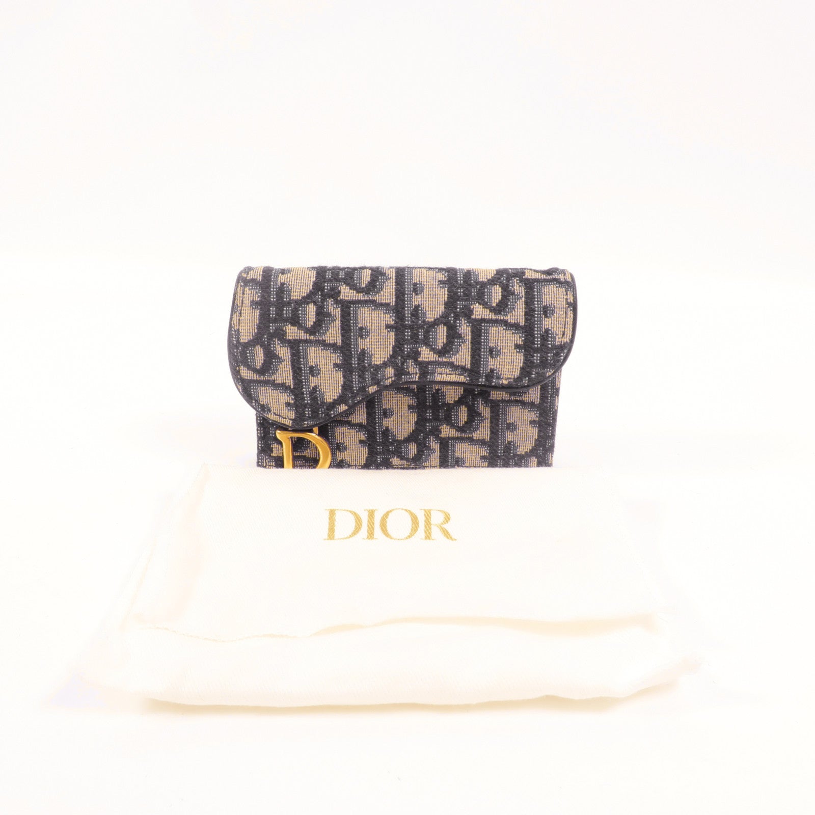 Dior Oblique帆布Saddle Card Case卡片套