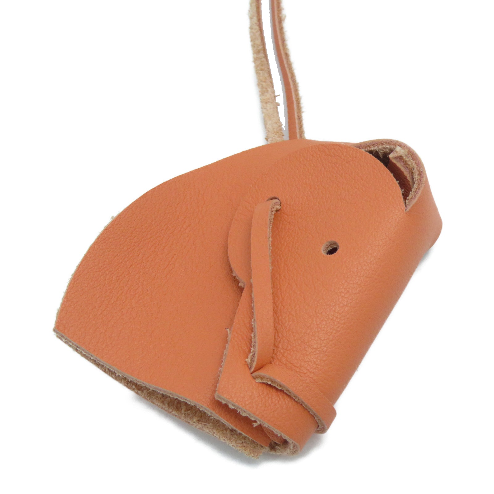 HERMES 【激減優惠】Swift皮革Tete De Cheval Horse Head Charm掛飾啡色