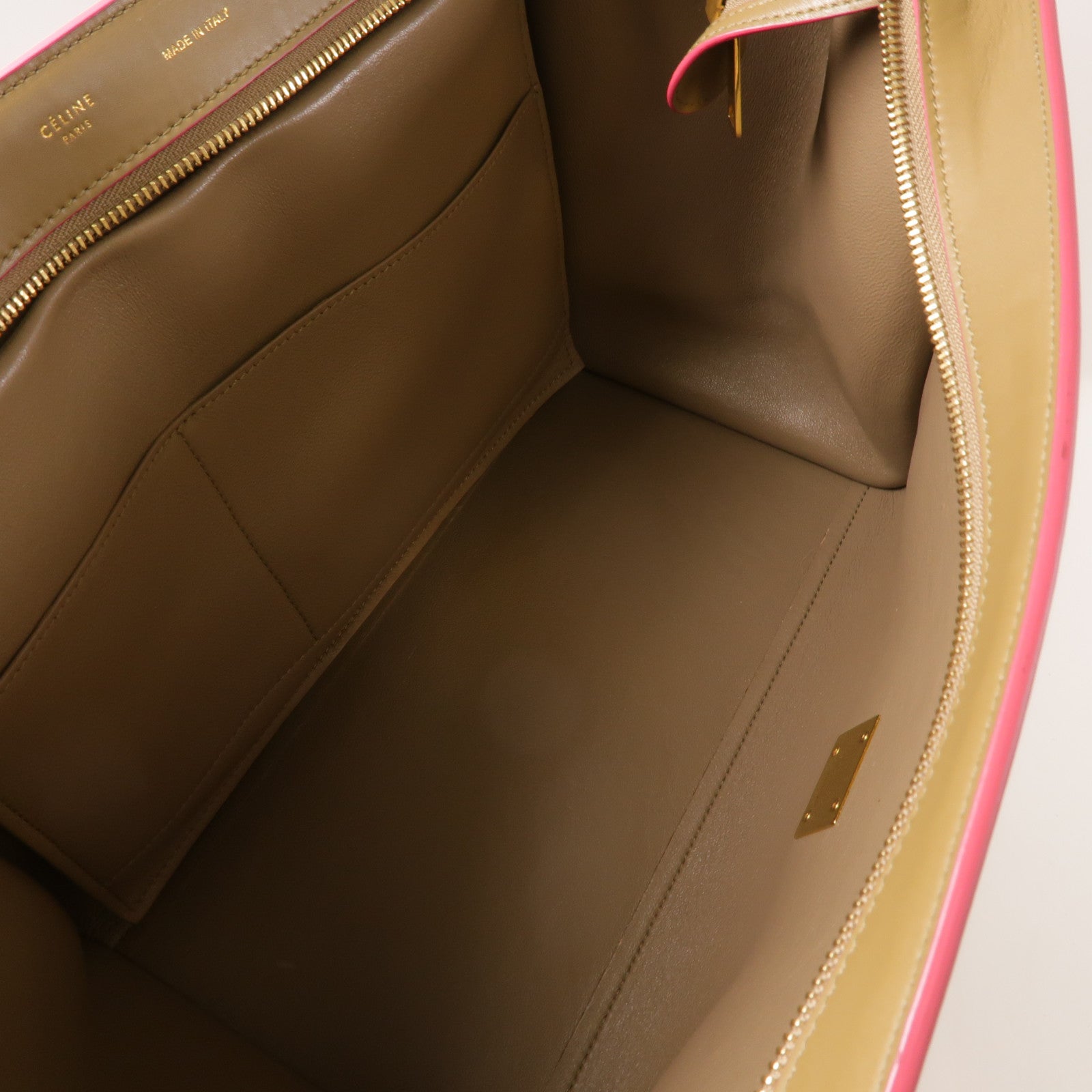 CELINE 牛皮皮革Trapeze Medium金扣手挽肩背兩用袋