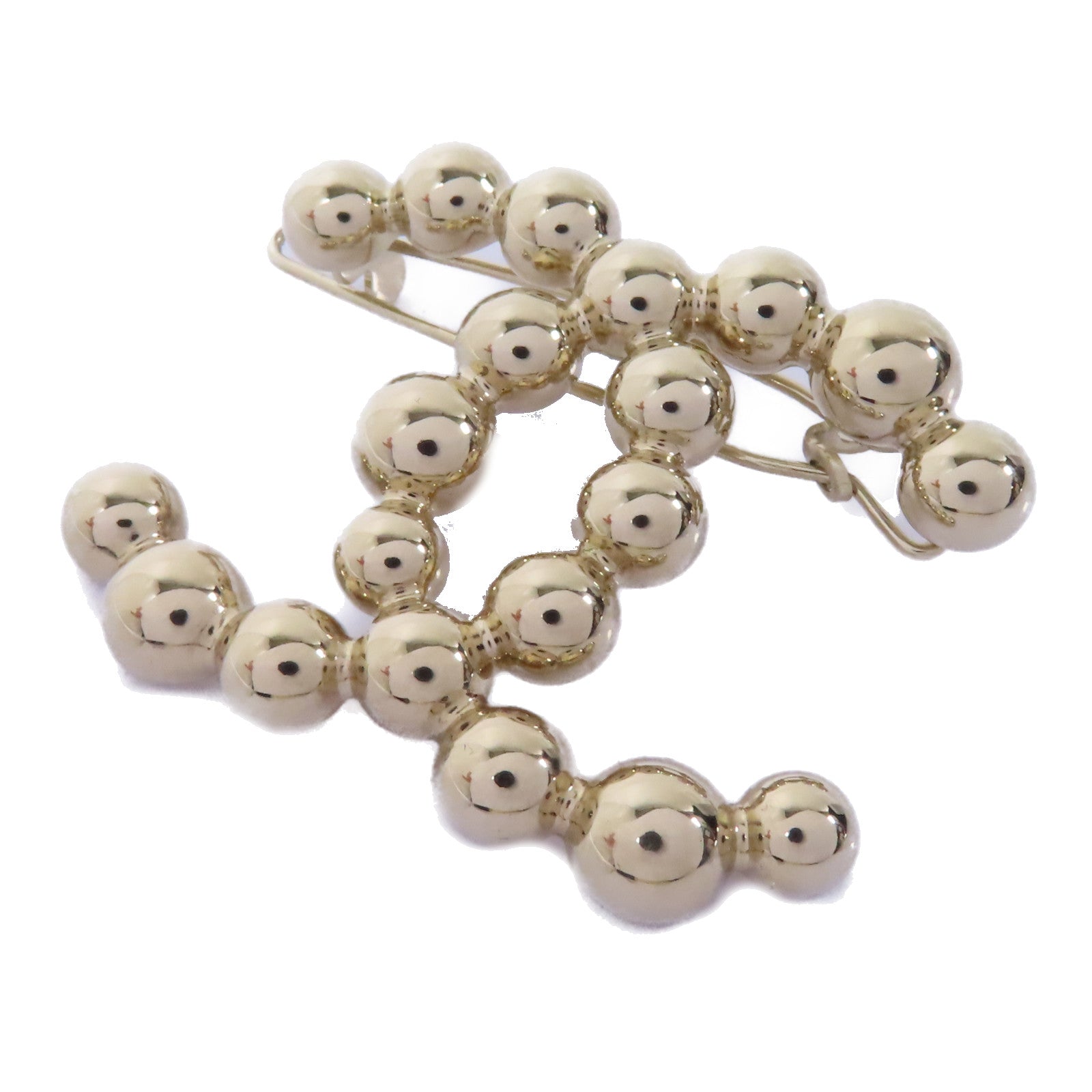 CHANEL 金屬CC Brooch胸針金色