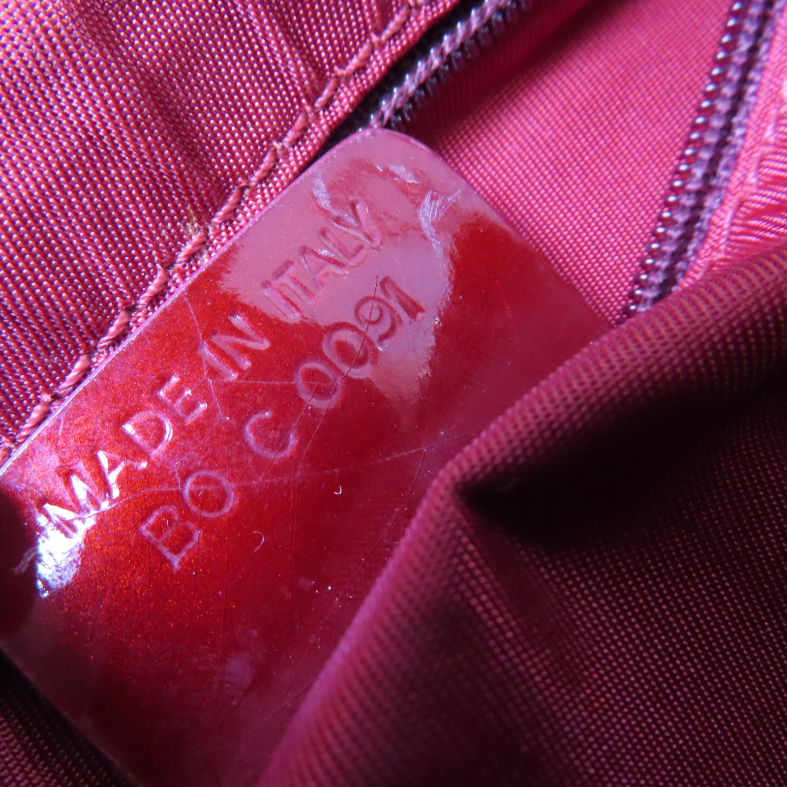 Dior Oblique塗層帆布Dior Handbag金扣手挽袋酒紅色