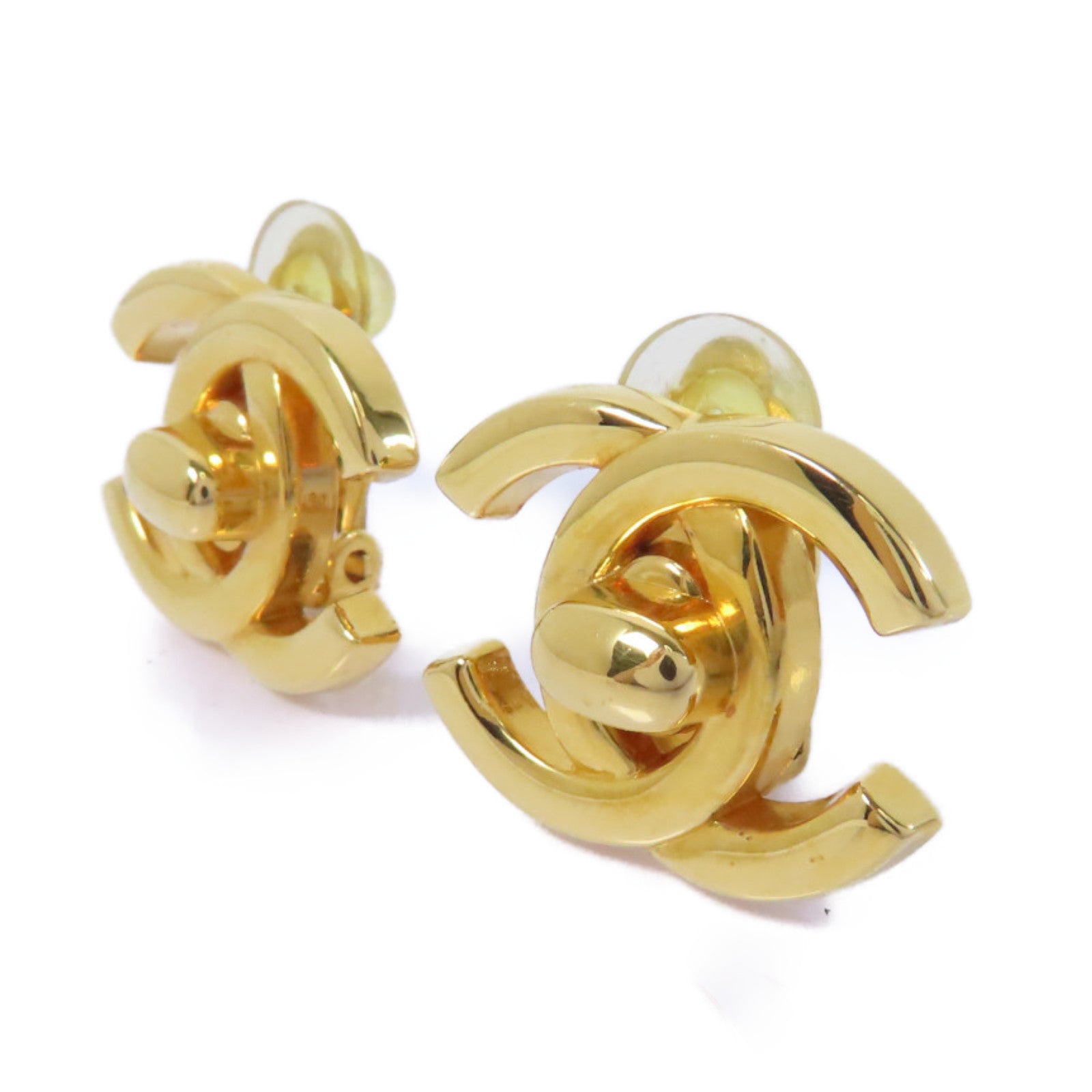 CHANEL 金屬Vintage Earrings耳環金色