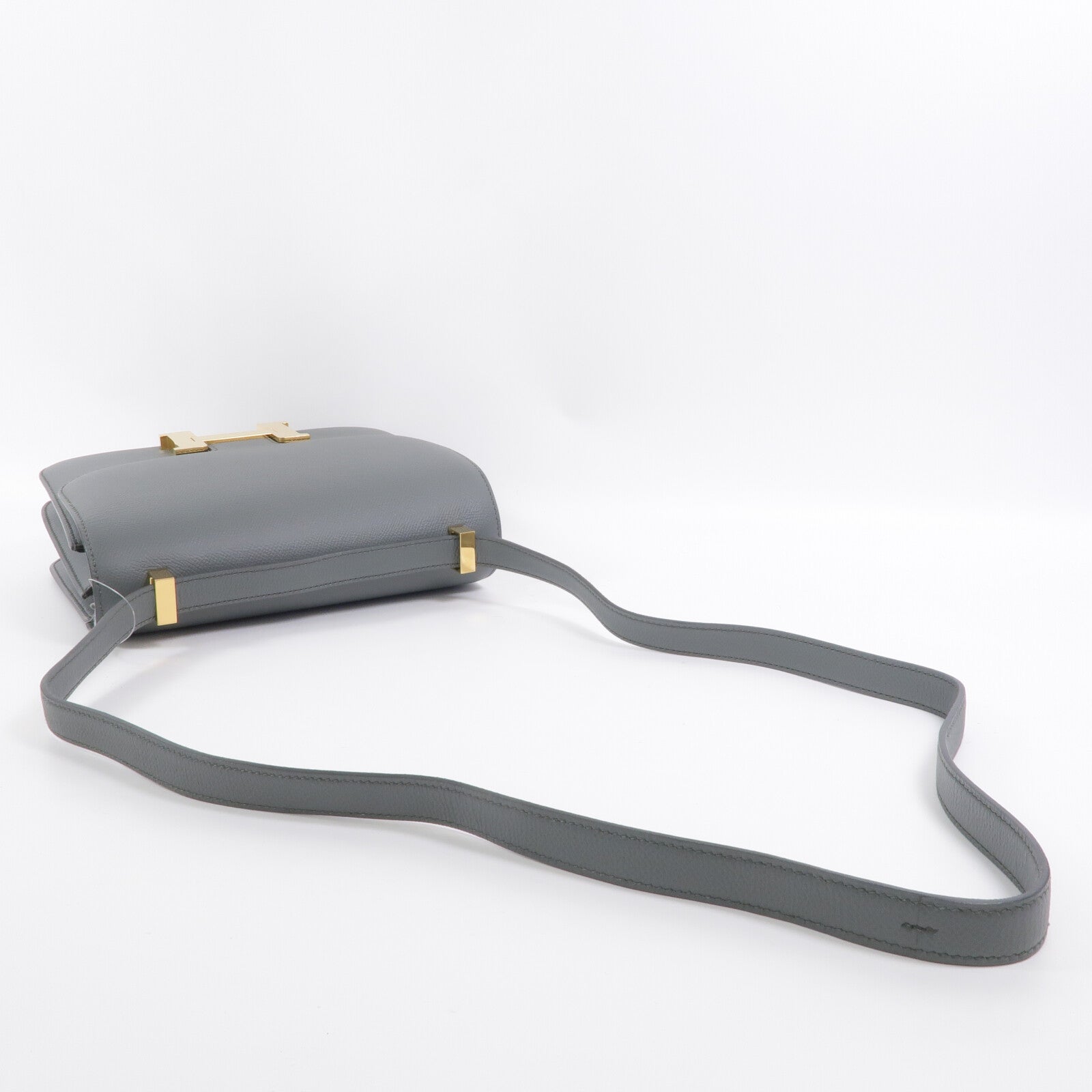 HERMES Epsom皮革Constance 24肩背袋Vert Amande