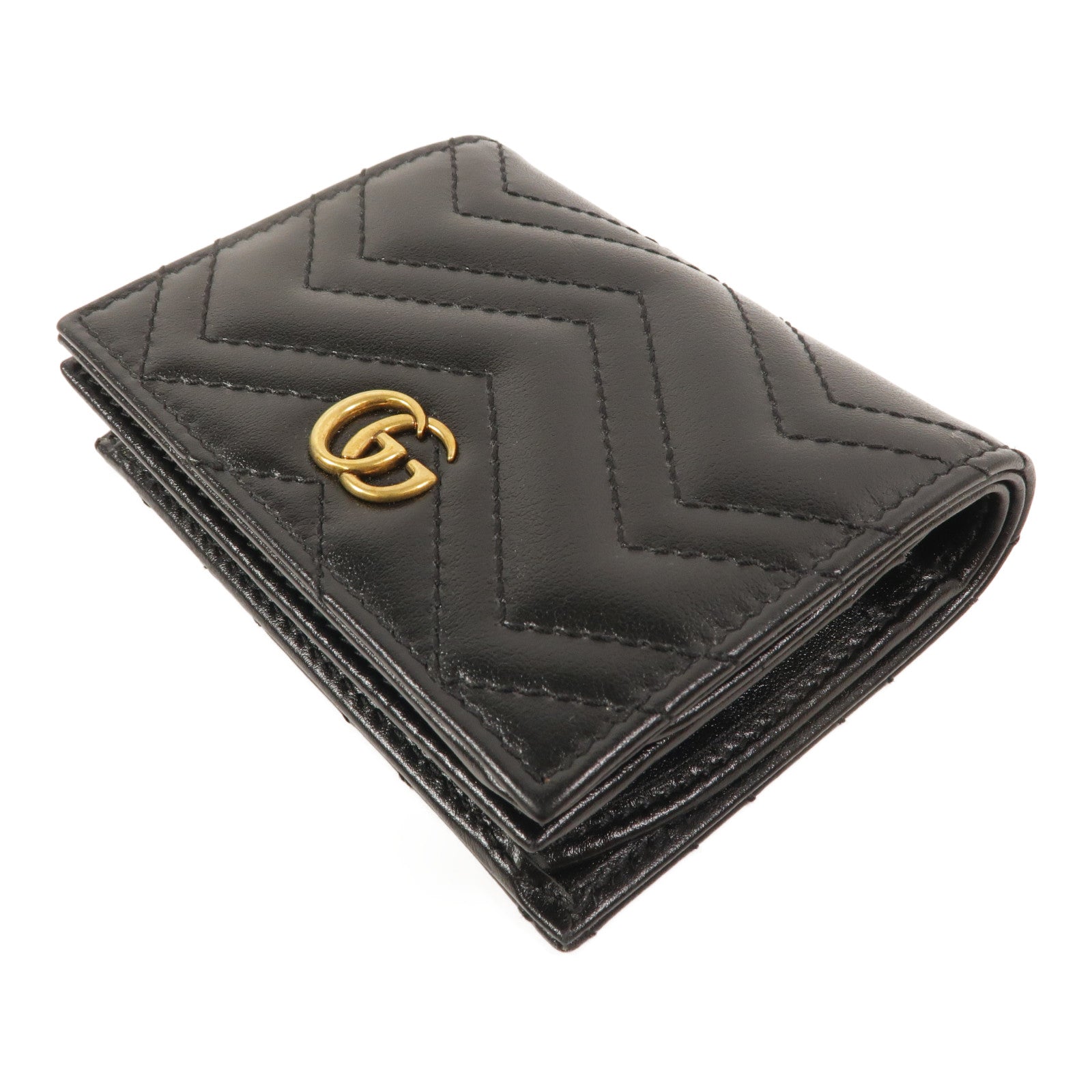GUCCI 牛皮皮革GG Marmont Wallet錢包