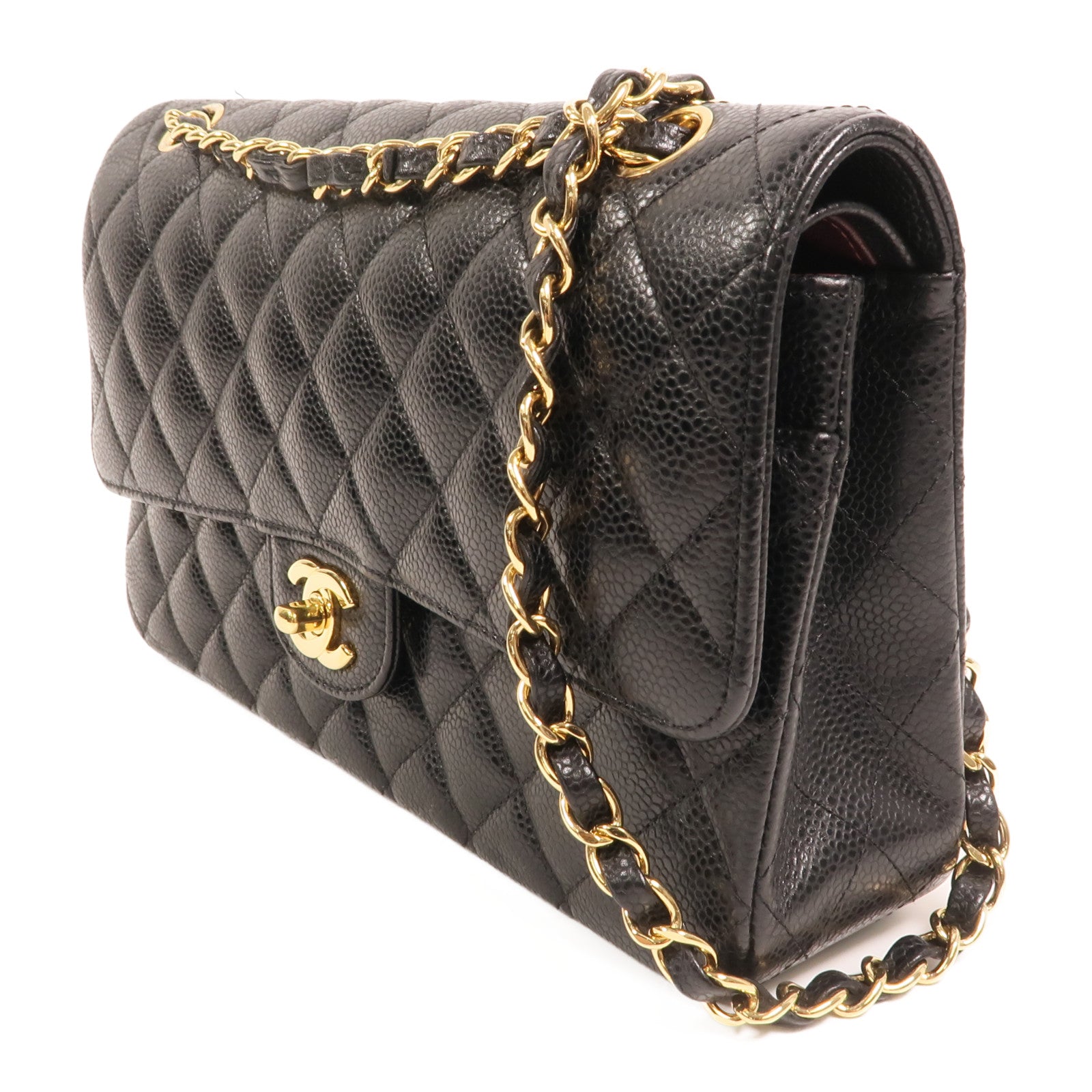 CHANEL 牛皮皮革Classic 25金扣鏈帶肩背袋