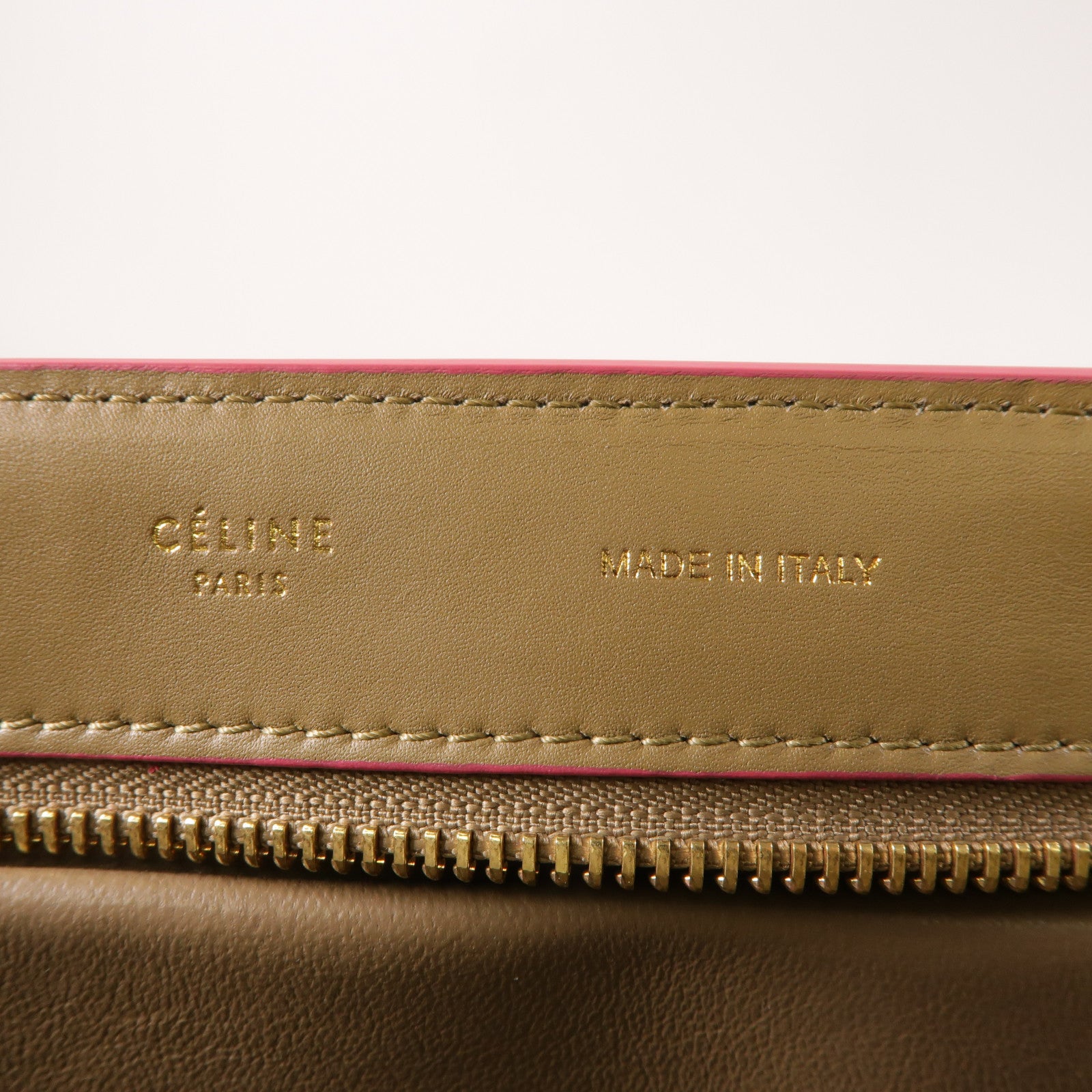 CELINE 牛皮皮革Trapeze Medium金扣手挽肩背兩用袋