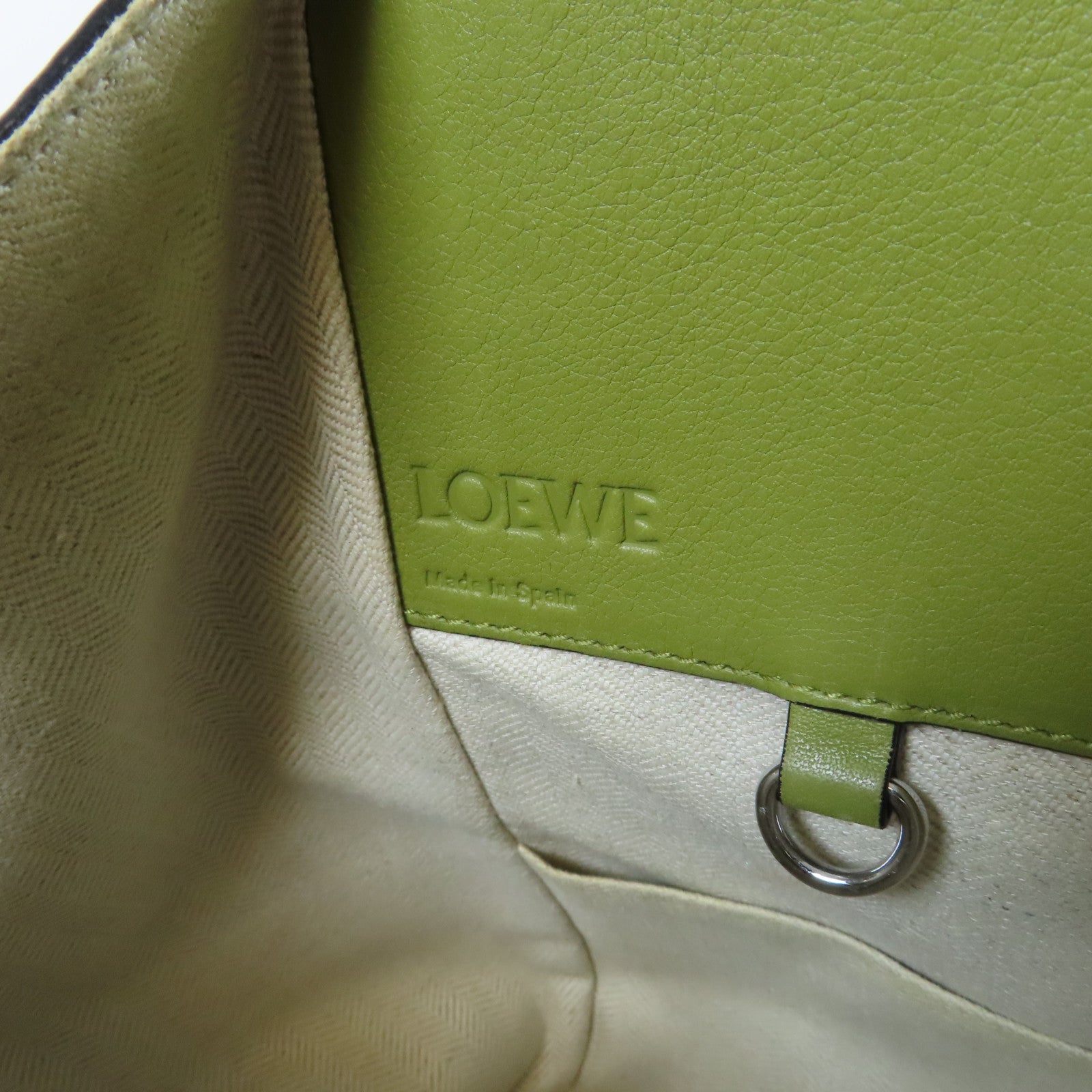 LOEWE 【激減優惠】牛皮皮革Hammock Small Bag銀扣手挽袋啡色/綠色/粉紅色
