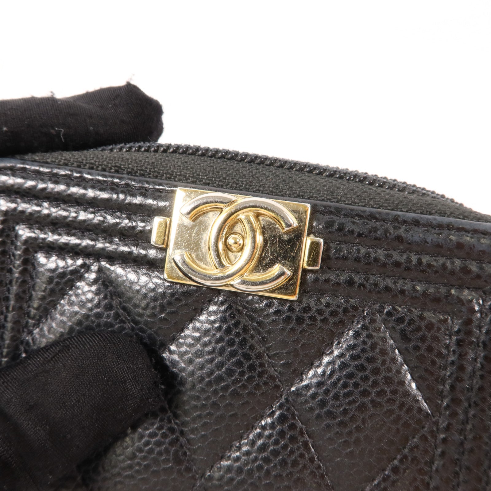 CHANEL 牛皮皮革Boy Chanel Zipped Coin Purse零錢包