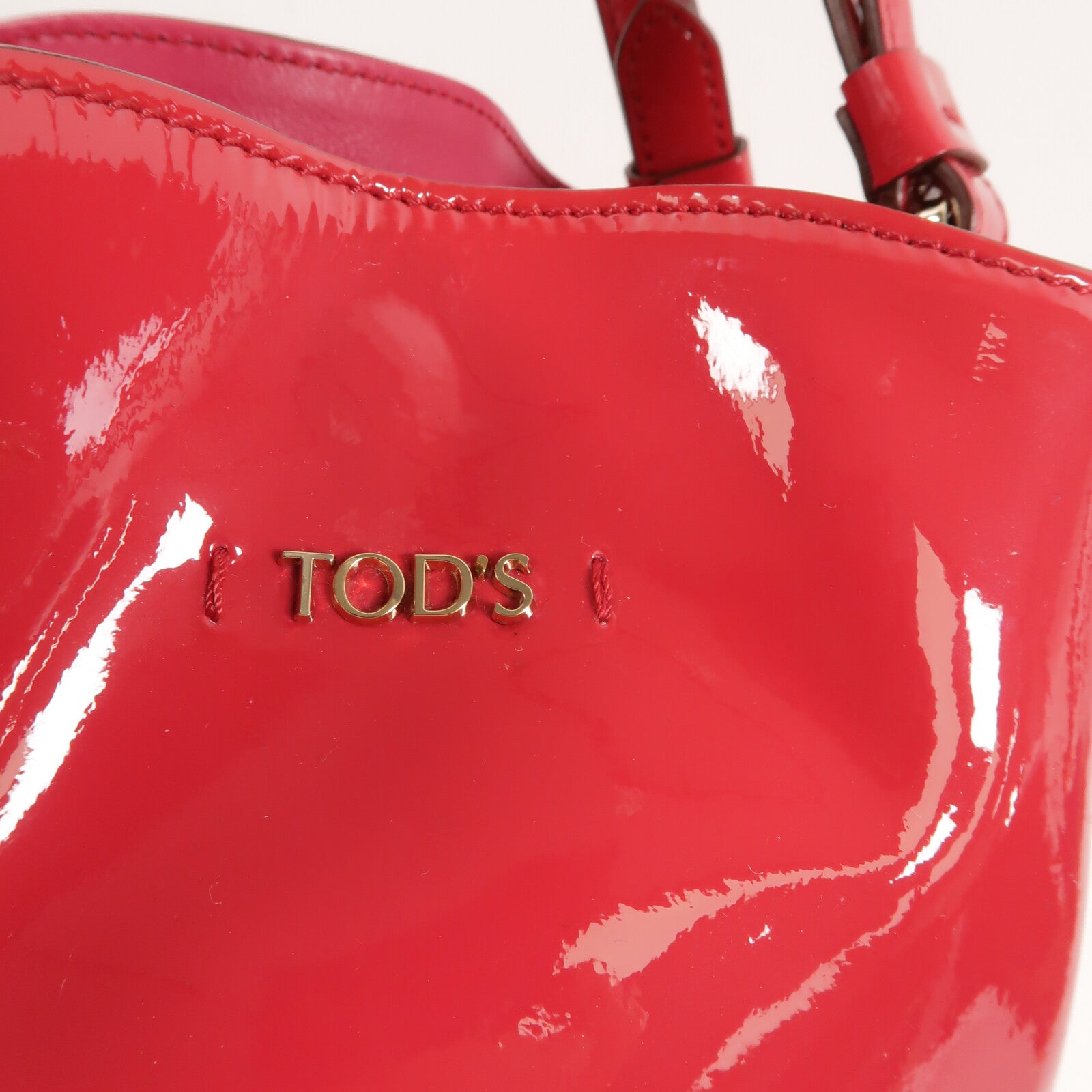 TOD'S 漆皮皮革Shoulder Bag手挽肩背兩用袋