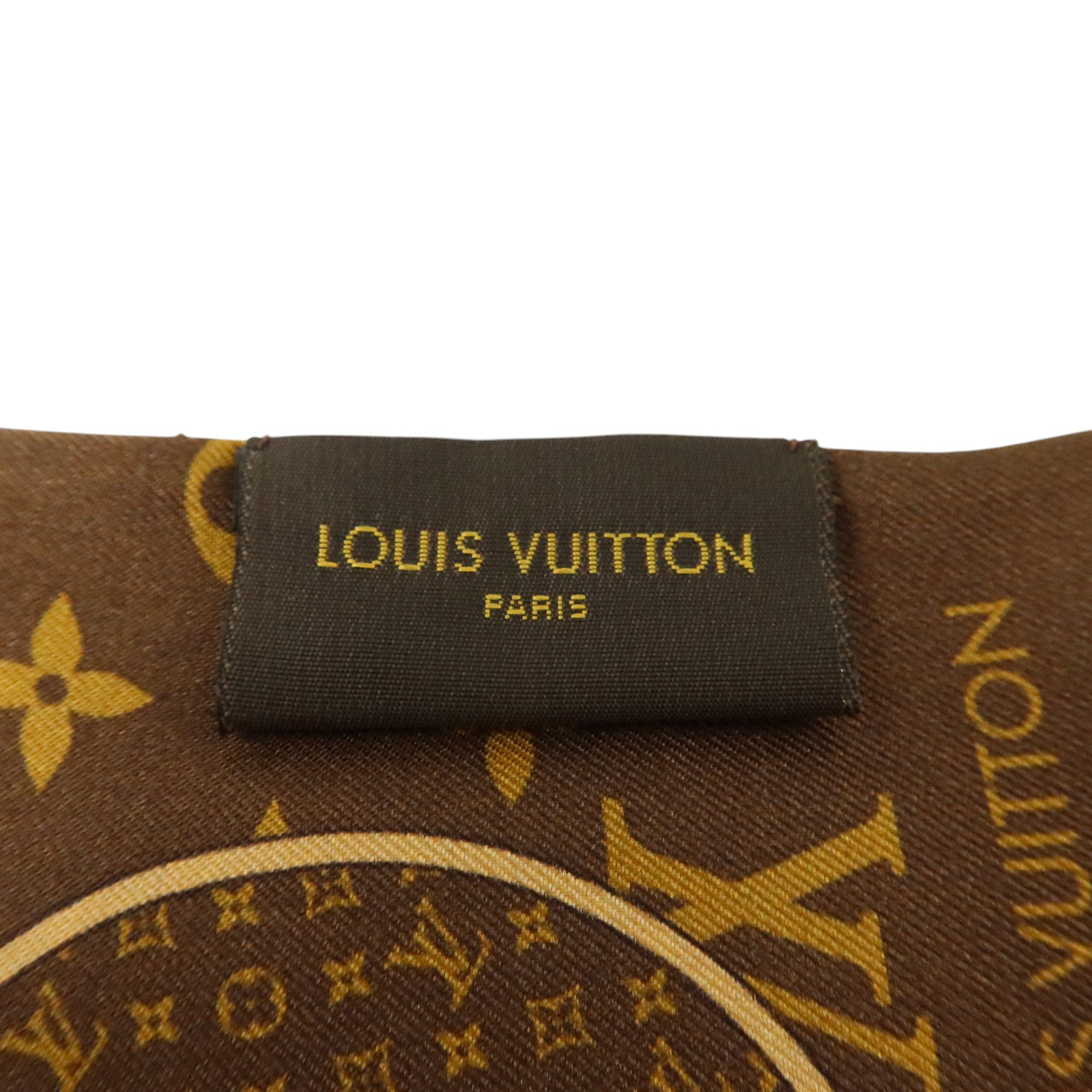 LOUIS VUITTON 絲質Monogram Trunk Bandeau Scarf 7X120cm絲巾