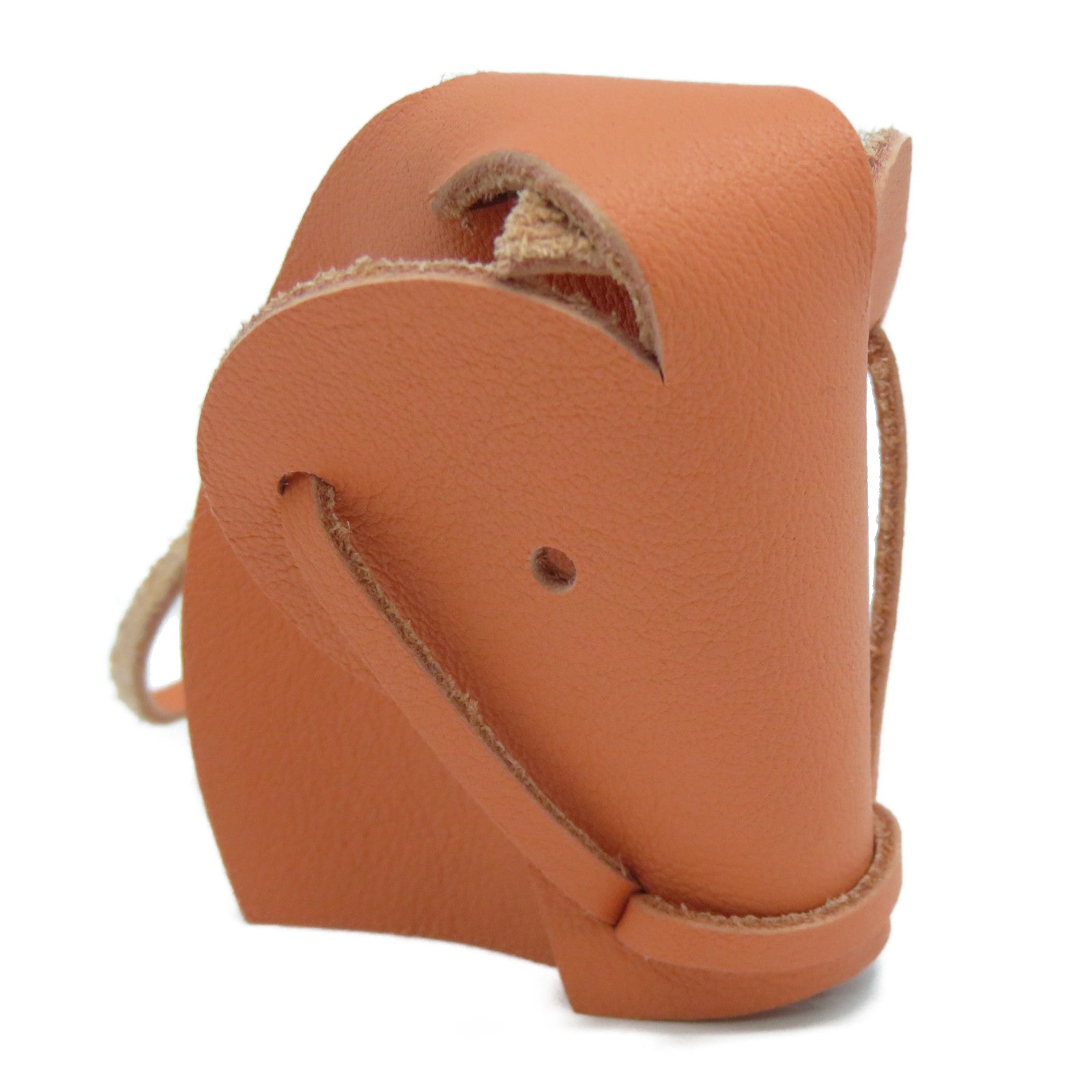HERMES 【激減優惠】Swift皮革Tete De Cheval Horse Head Charm掛飾啡色