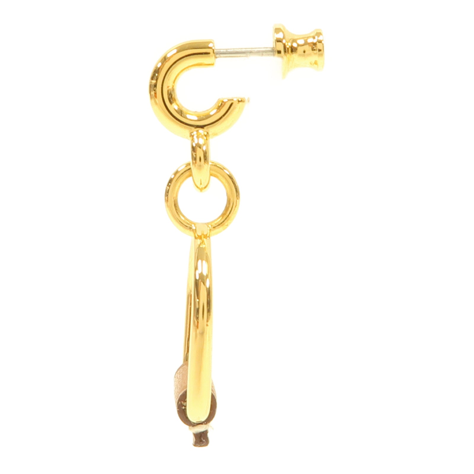 HERMES 金屬Heritage Equestre Earring耳環金色