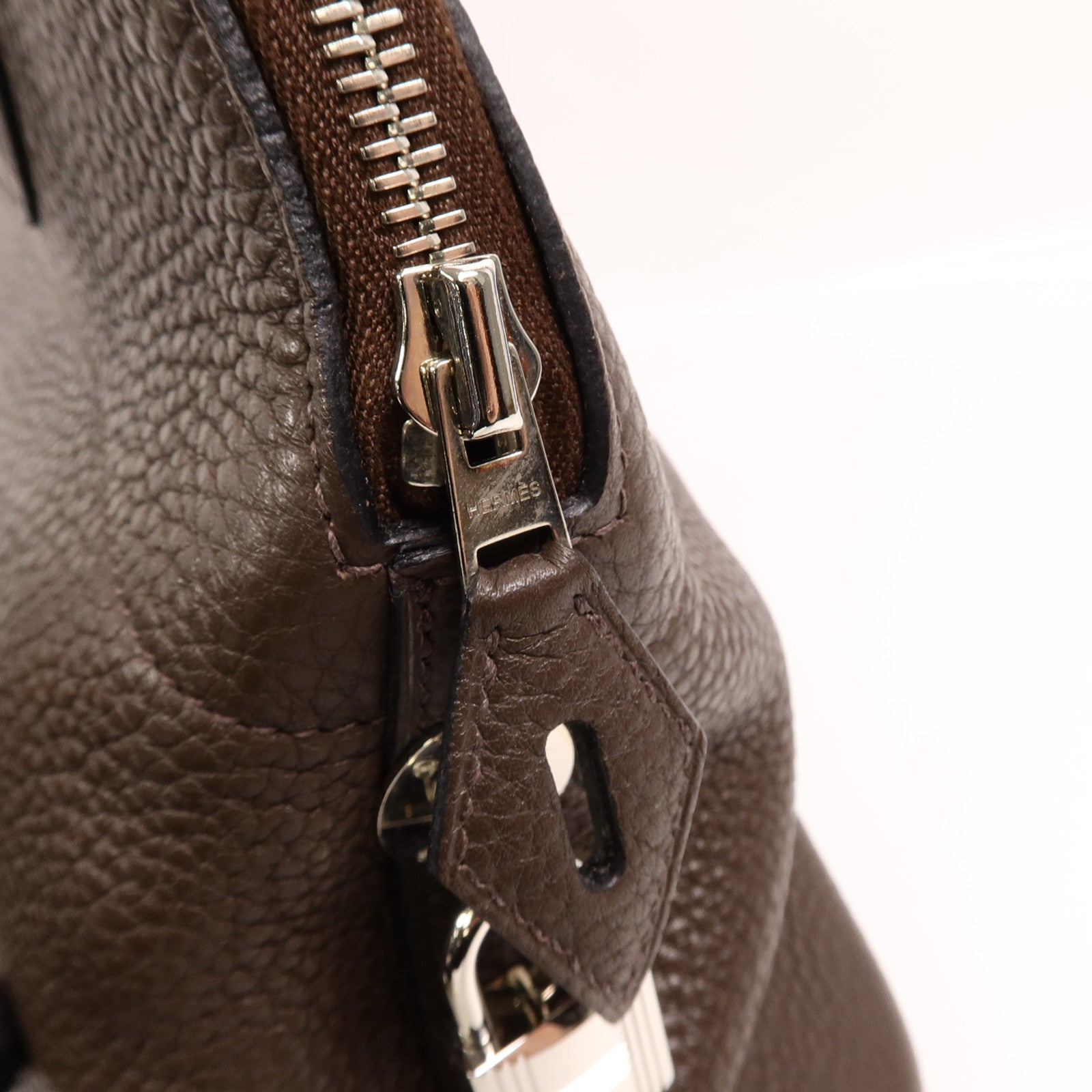 HERMES Togo皮革Bolide 31手挽肩背兩用袋Chocolat