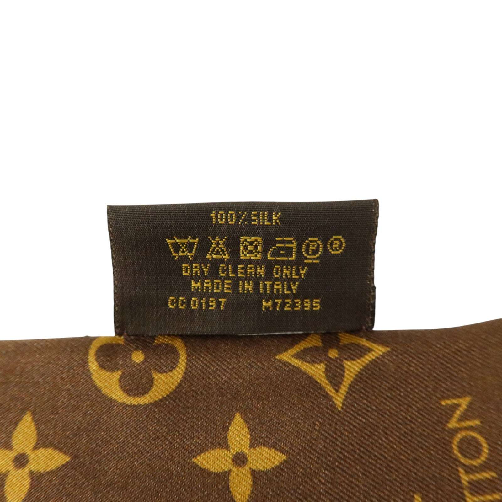 LOUIS VUITTON 絲質Monogram Trunk Bandeau Scarf 7X120cm絲巾