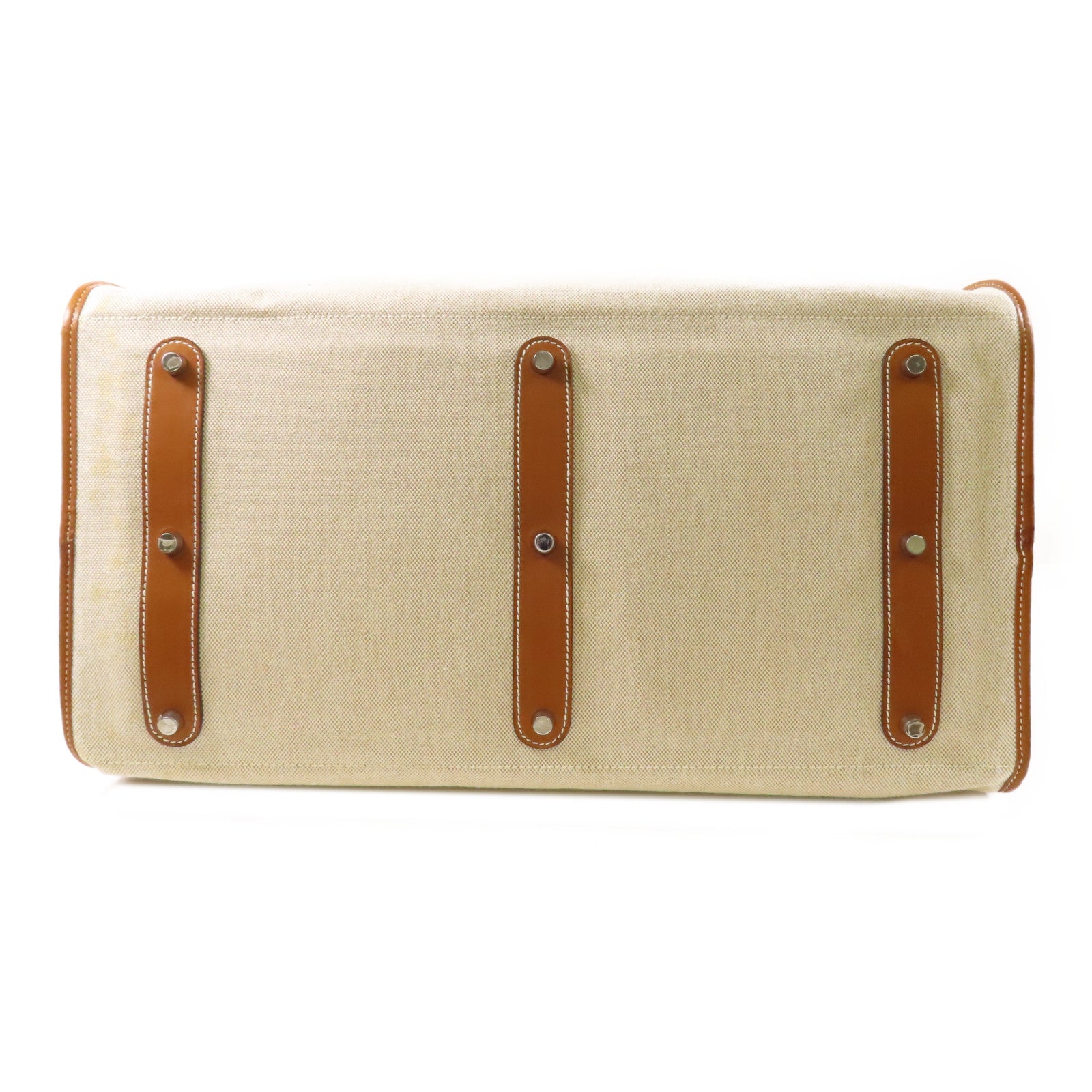 HERMES 帆布Handbag銀扣手挽袋