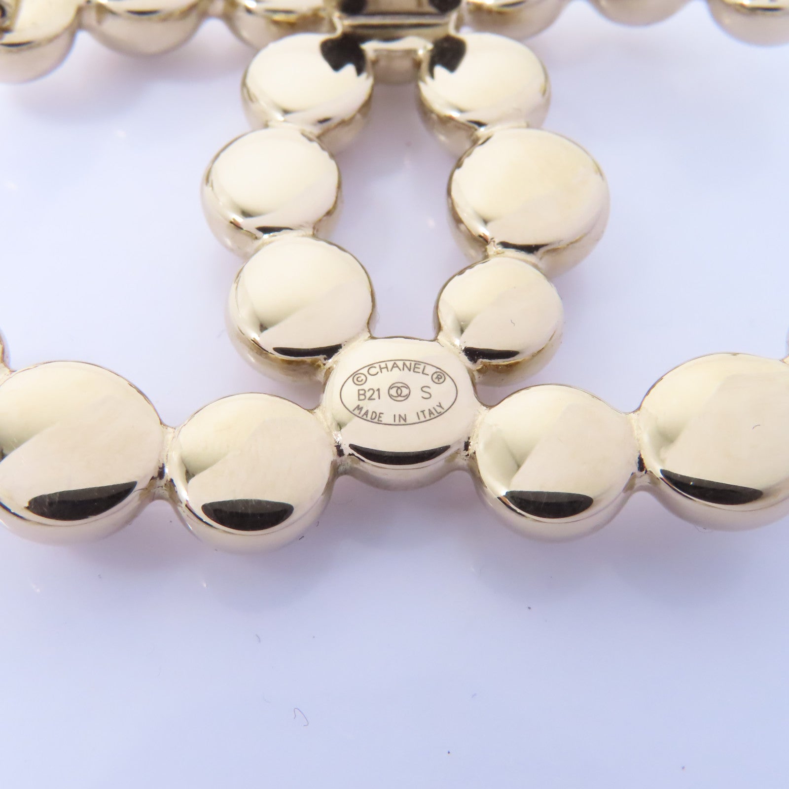 CHANEL 金屬CC Brooch胸針金色