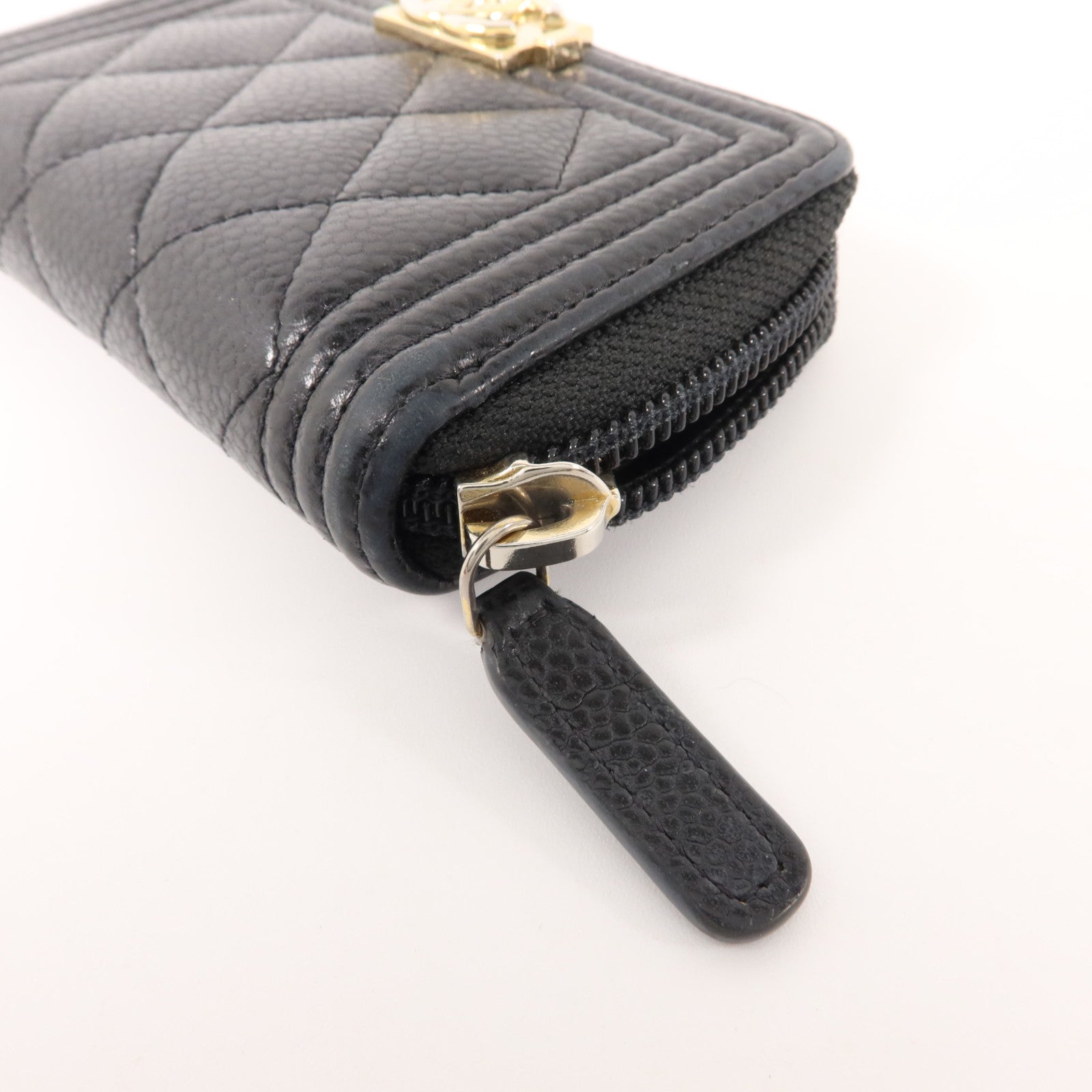 CHANEL 牛皮皮革Boy Chanel Zipped Coin Purse零錢包