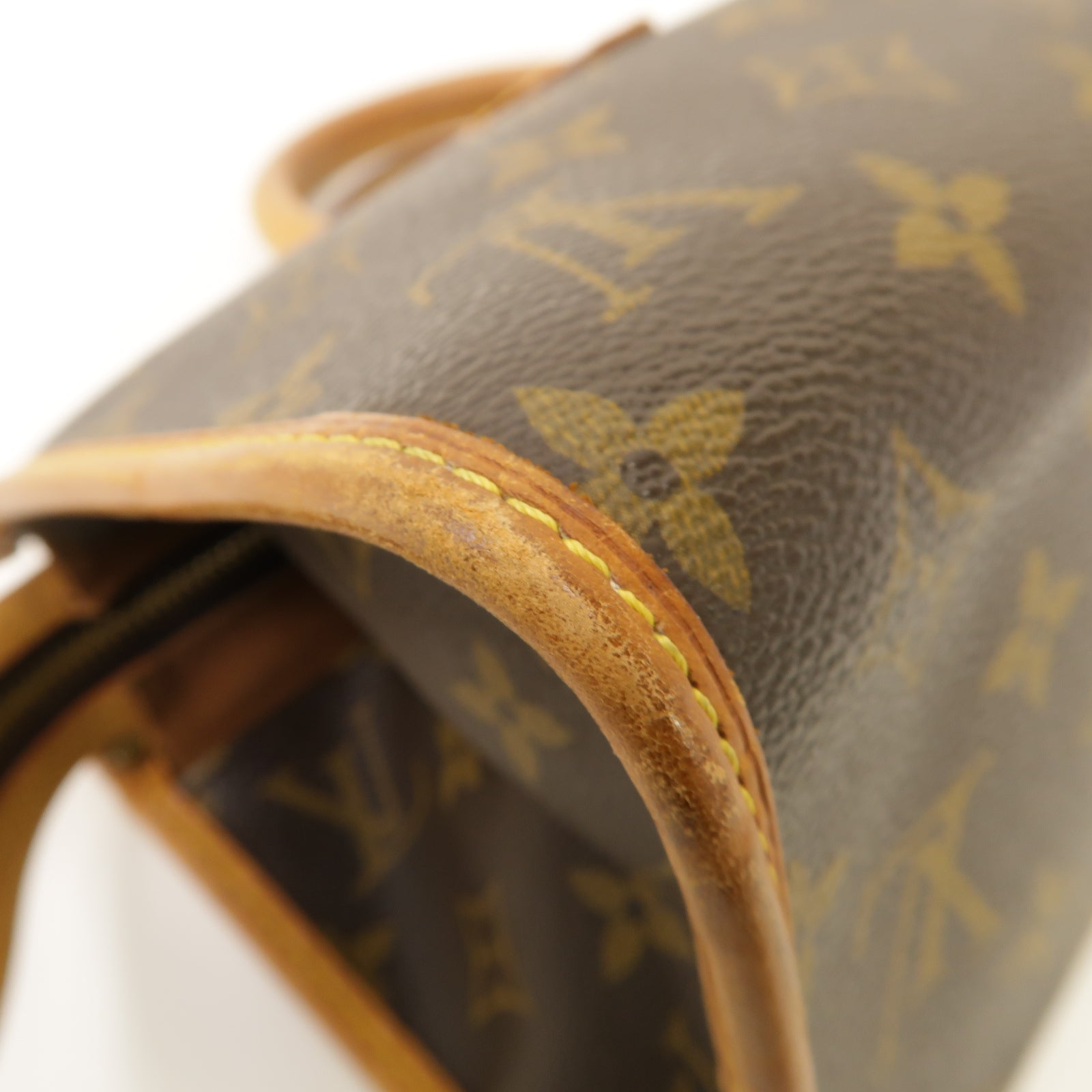LOUIS VUITTON Monogram Popincourt金扣手挽袋棕色