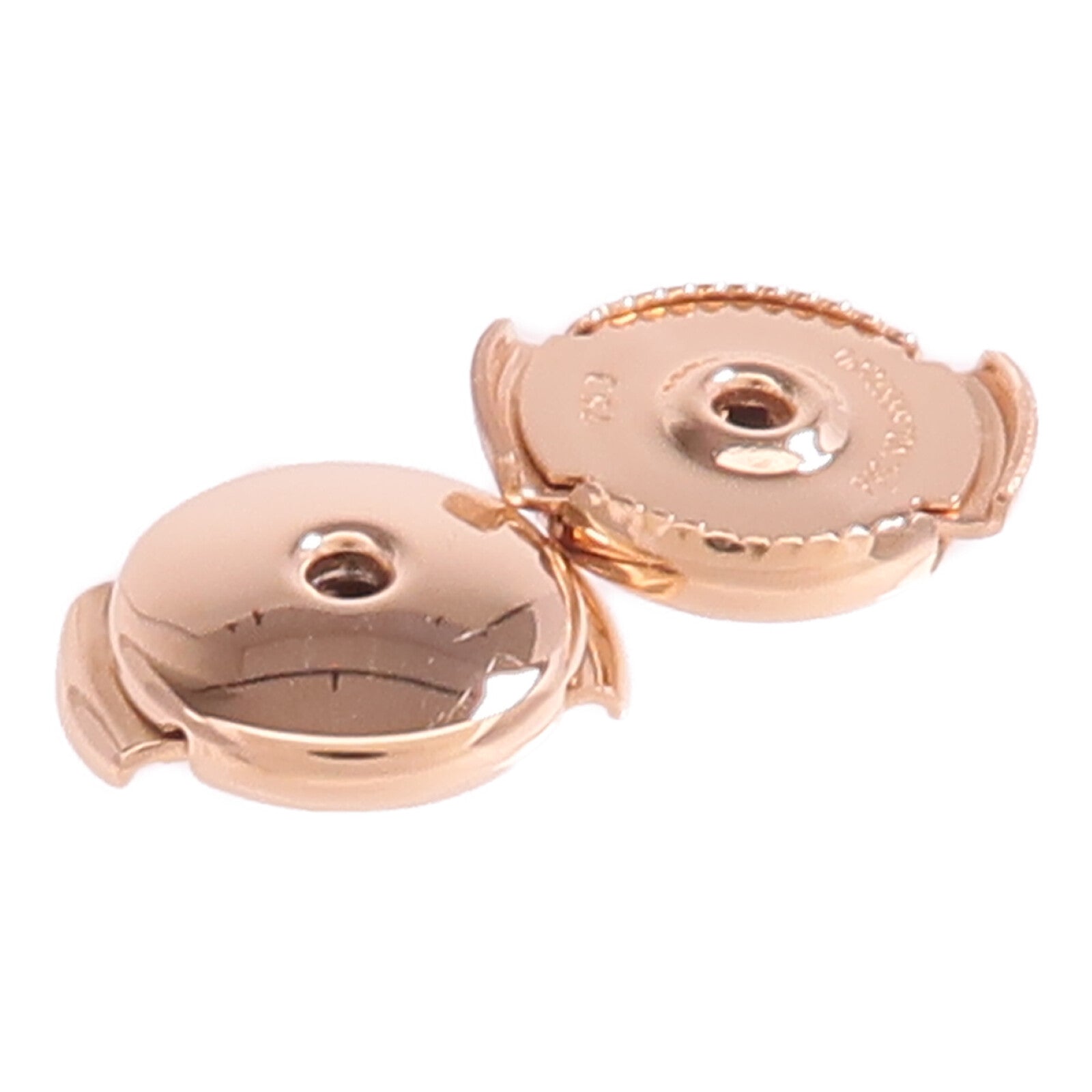 HERMES 18K玫瑰金Finesse Earrings鑽石耳環