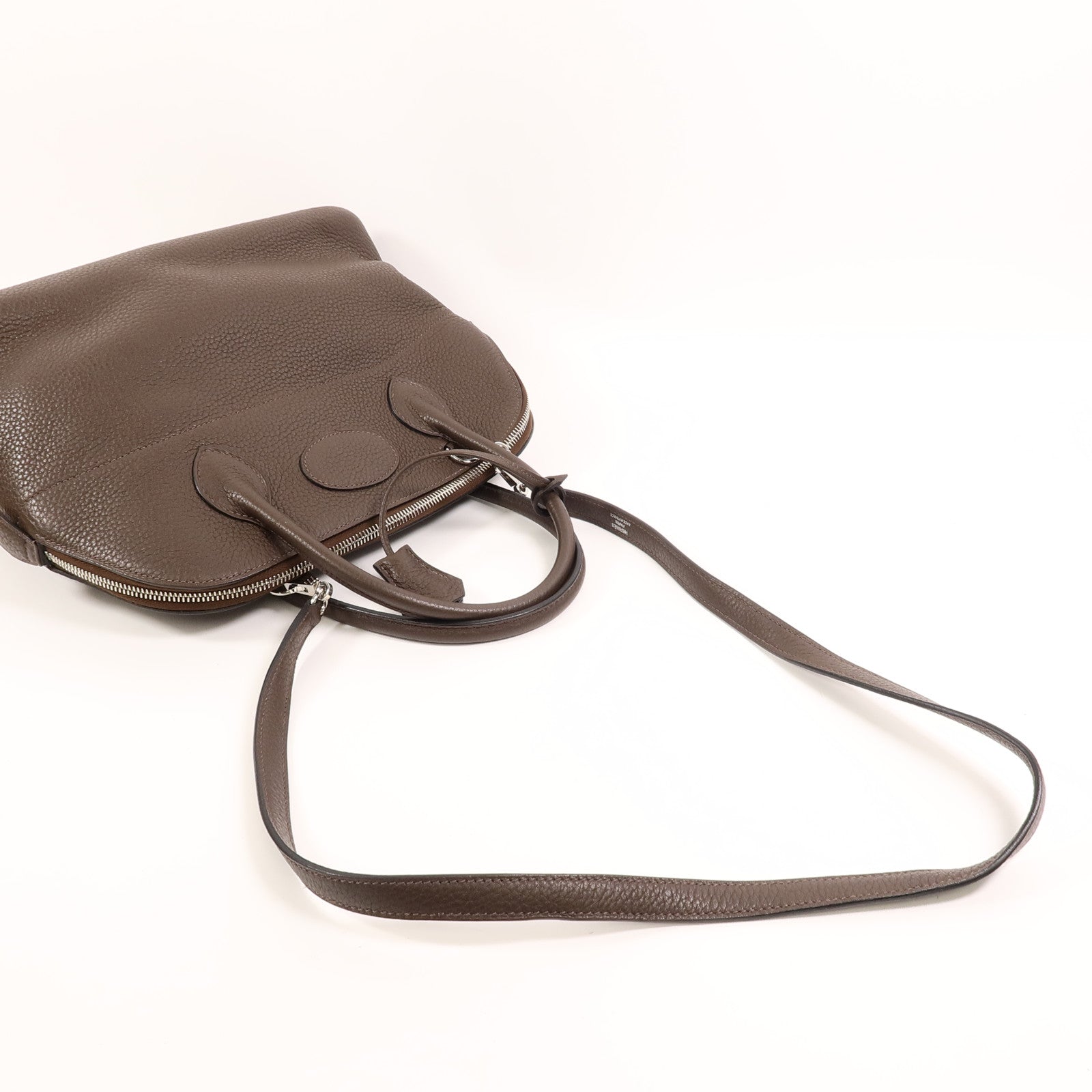 HERMES Togo皮革Bolide 31手挽肩背兩用袋Chocolat