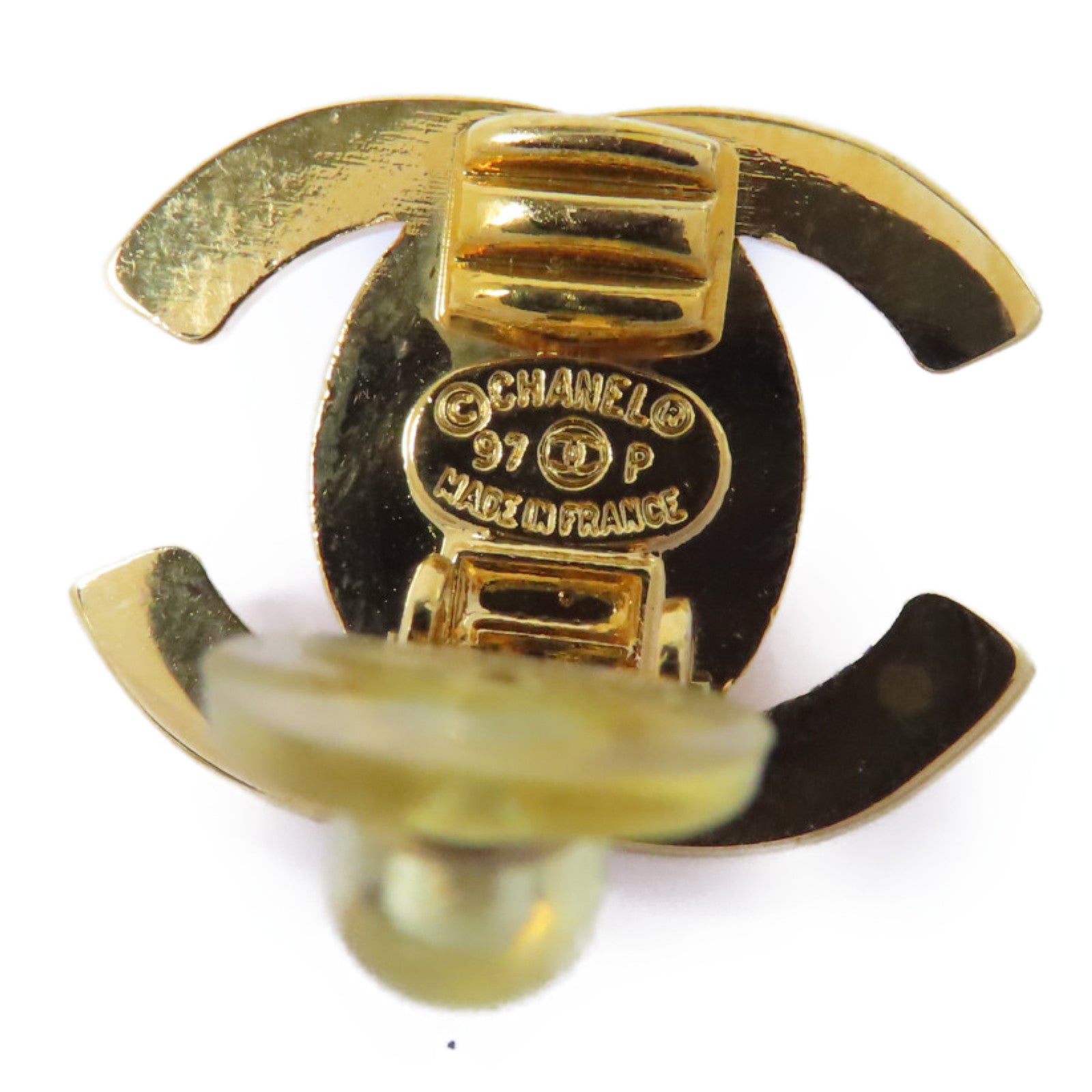 CHANEL 金屬Vintage Earrings耳環金色