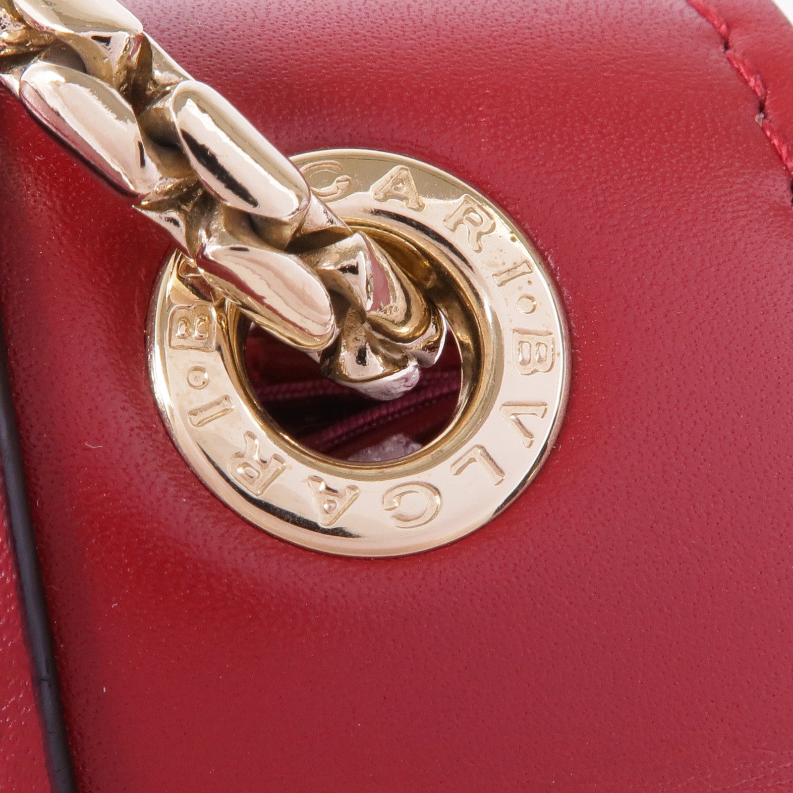 BVLGARI 牛皮皮革Shoulder Bag金扣肩背袋