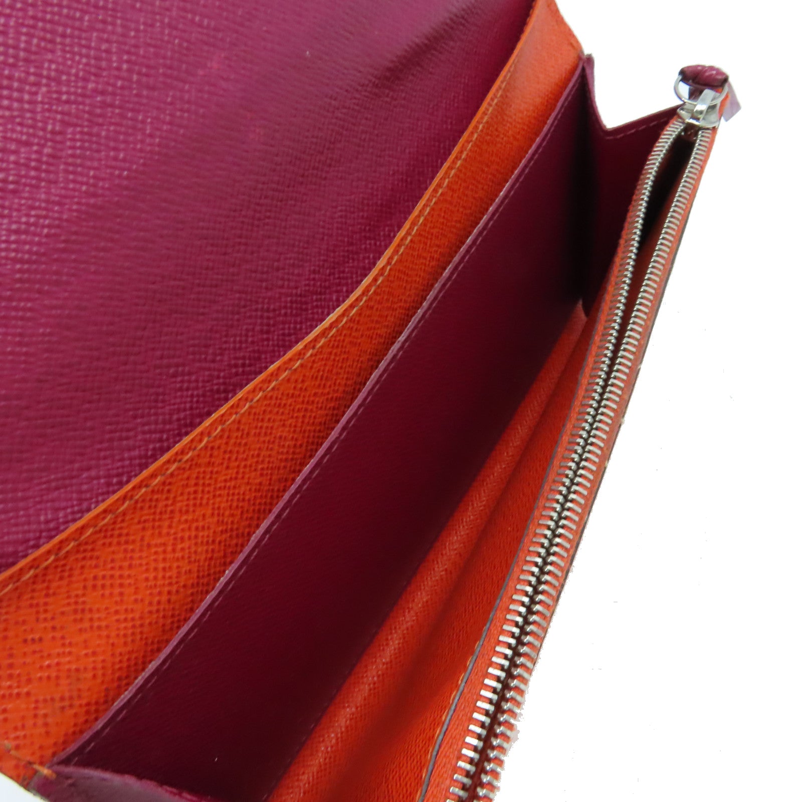 LOUIS VUITTON 【激減優惠】Epi Long Wallet銀扣長錢包橙色