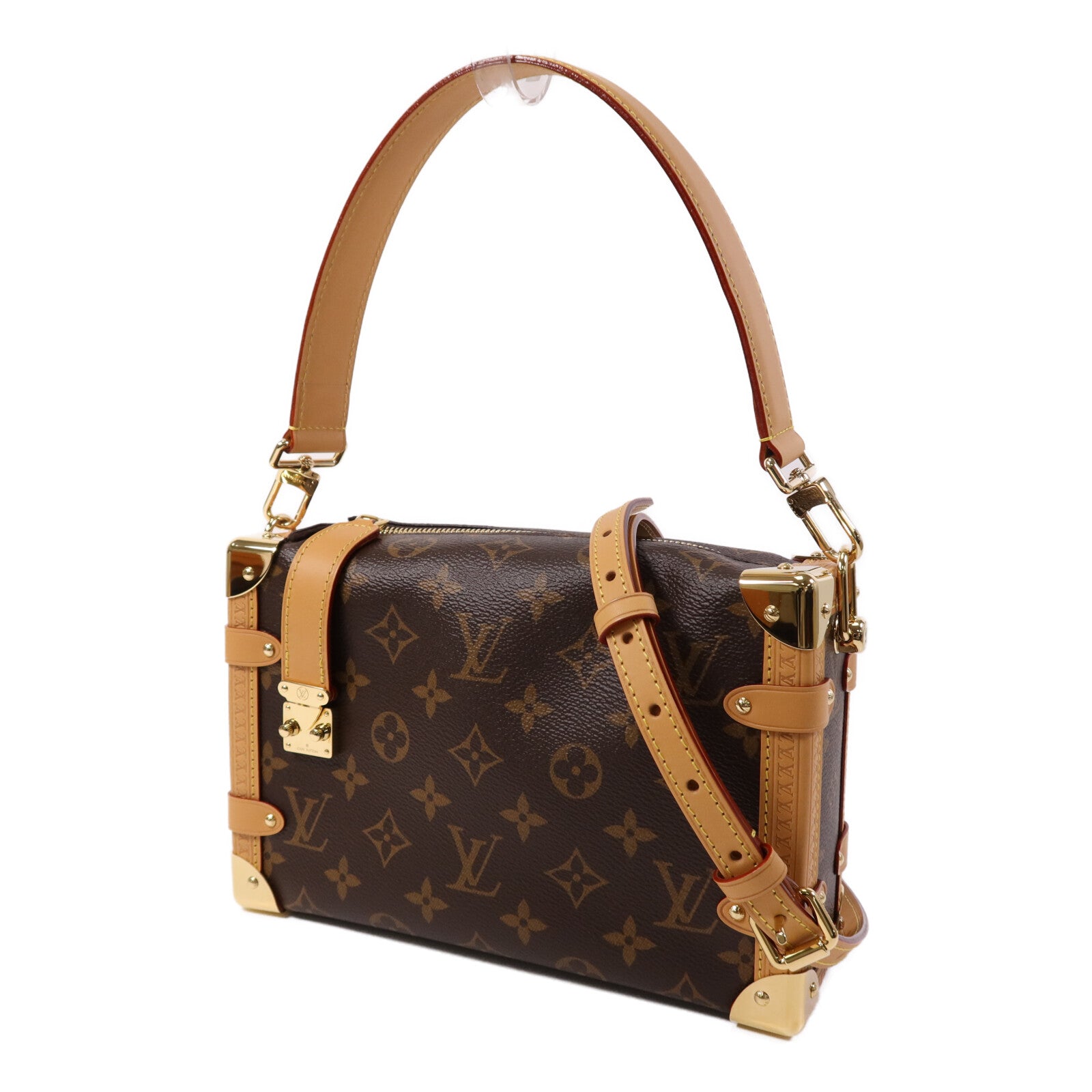 LOUIS VUITTON 【激減優惠】Monogram Side Trunk金扣手挽肩背兩用袋