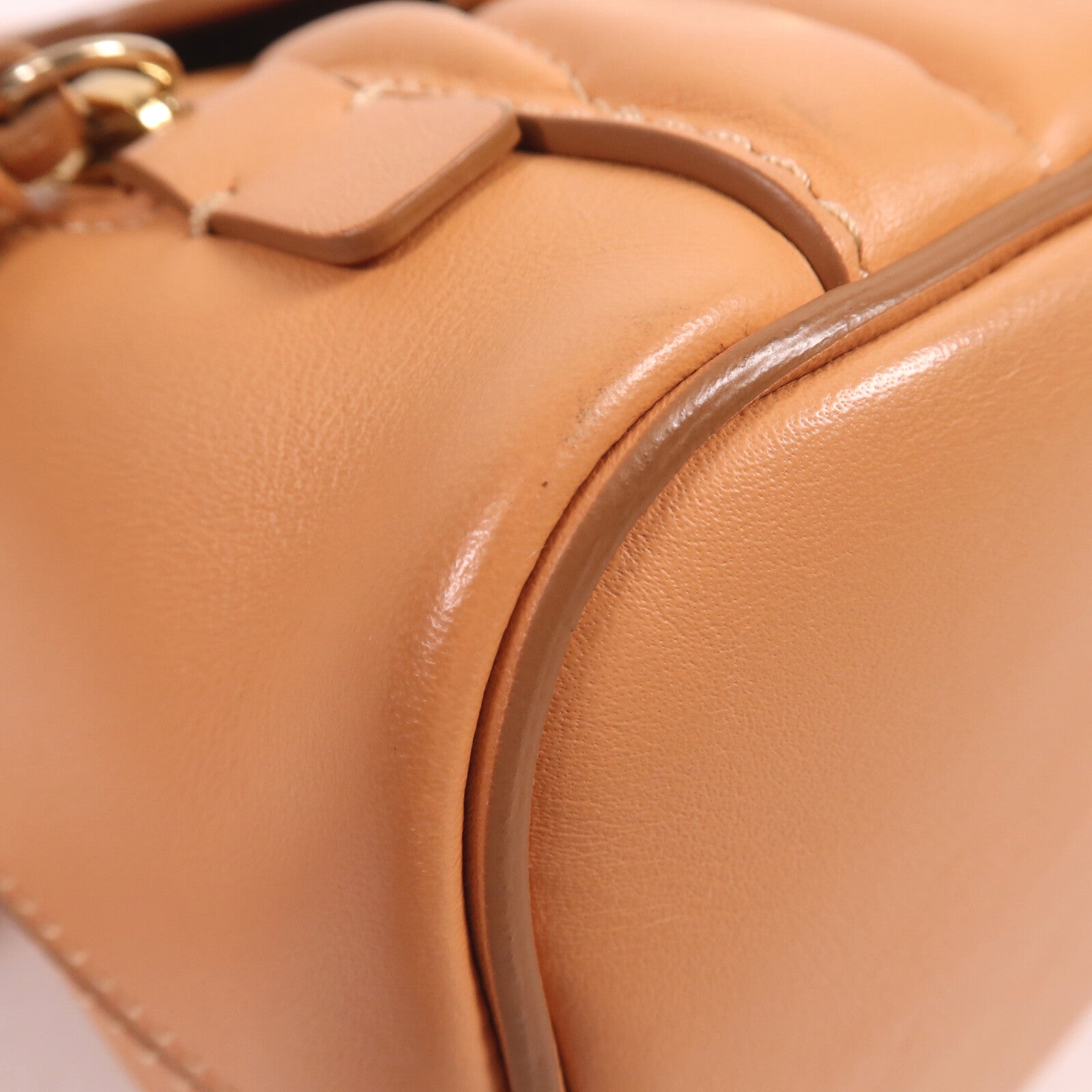 Chloe 牛皮皮革Backpack金扣背包