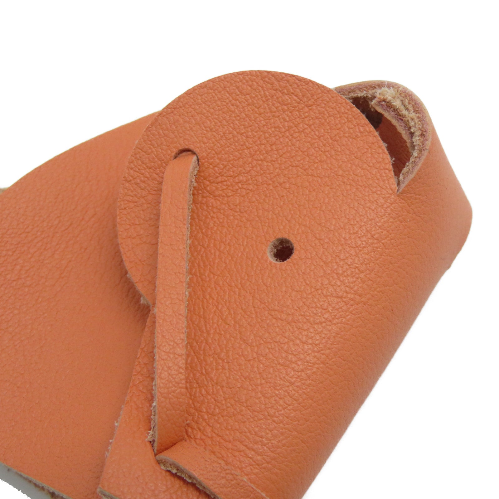 HERMES 【激減優惠】Swift皮革Tete De Cheval Horse Head Charm掛飾啡色