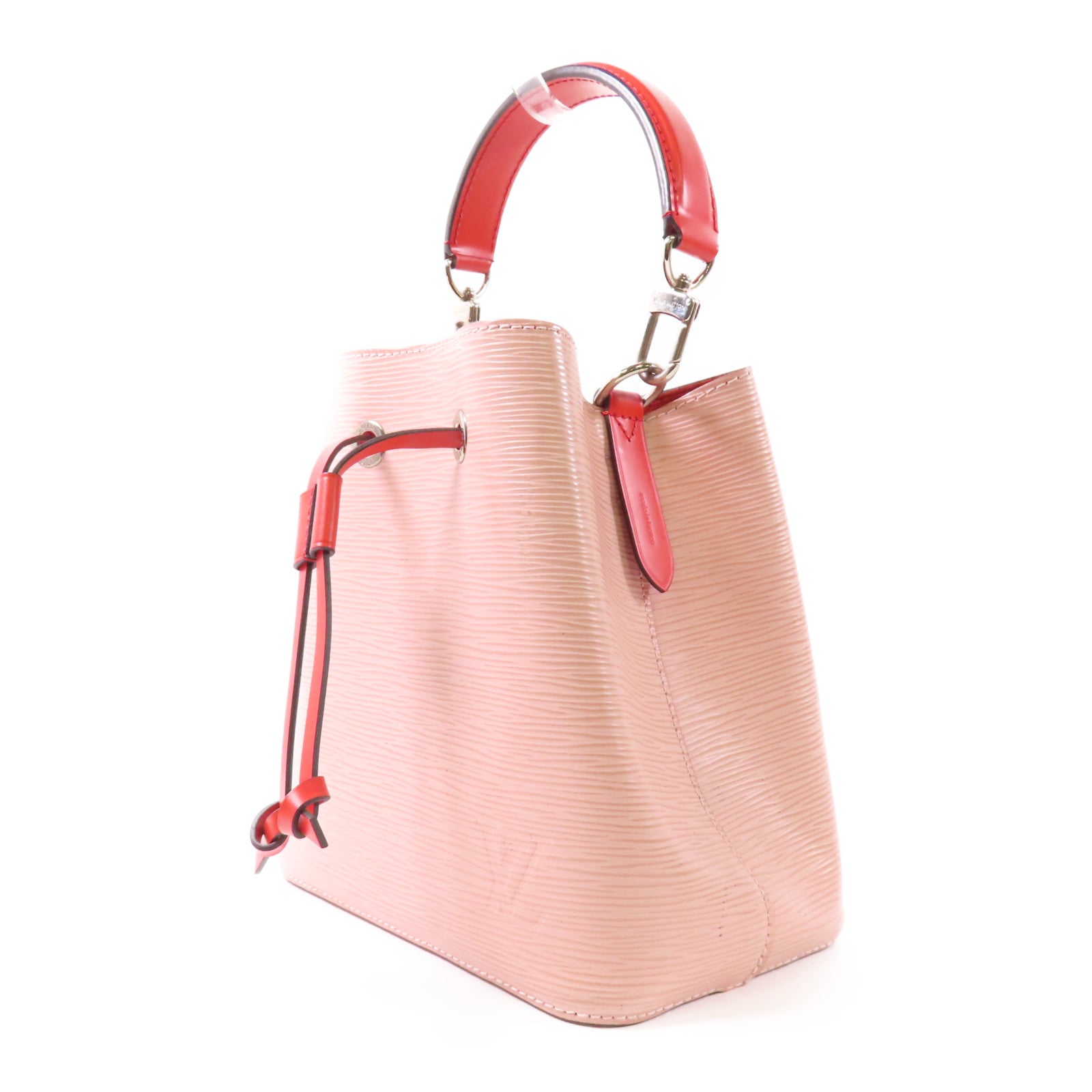 LOUIS VUITTON Epi Neo Noe BB銀扣手挽肩背兩用袋/Rose Ballerine