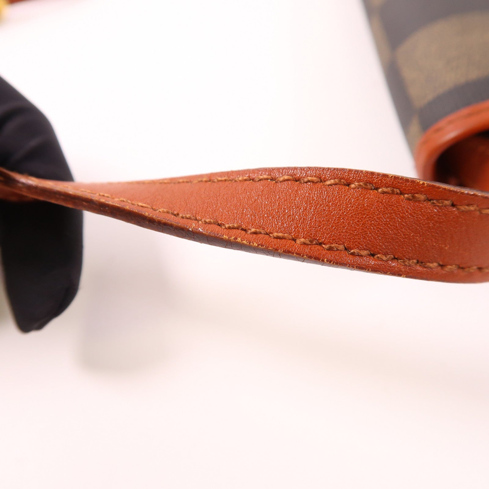 FENDI 【激減優惠】塗層帆布Vintage Shoulder Bag銀扣肩背袋