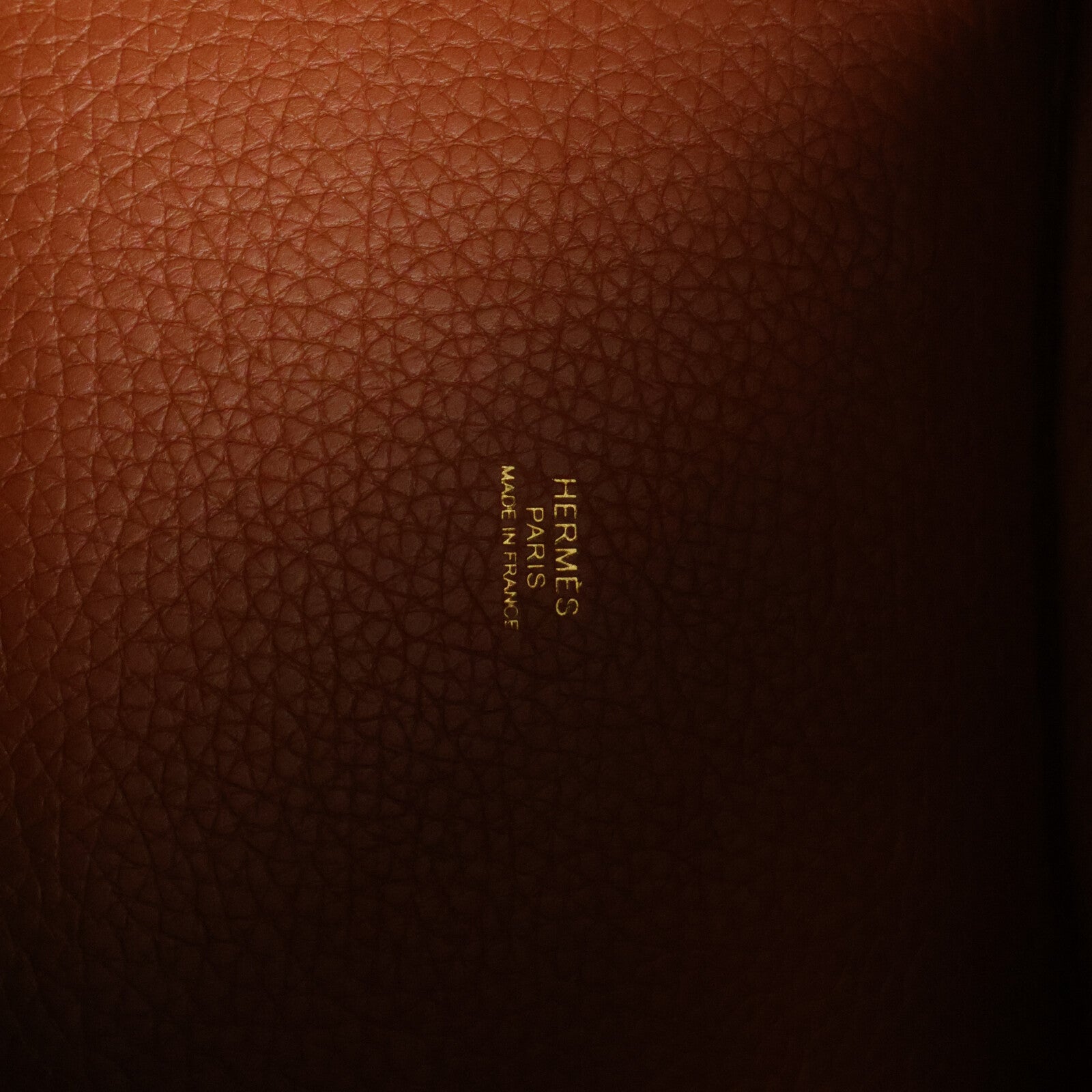 HERMES Clemence皮革Picotin PM手挽袋Cuivre