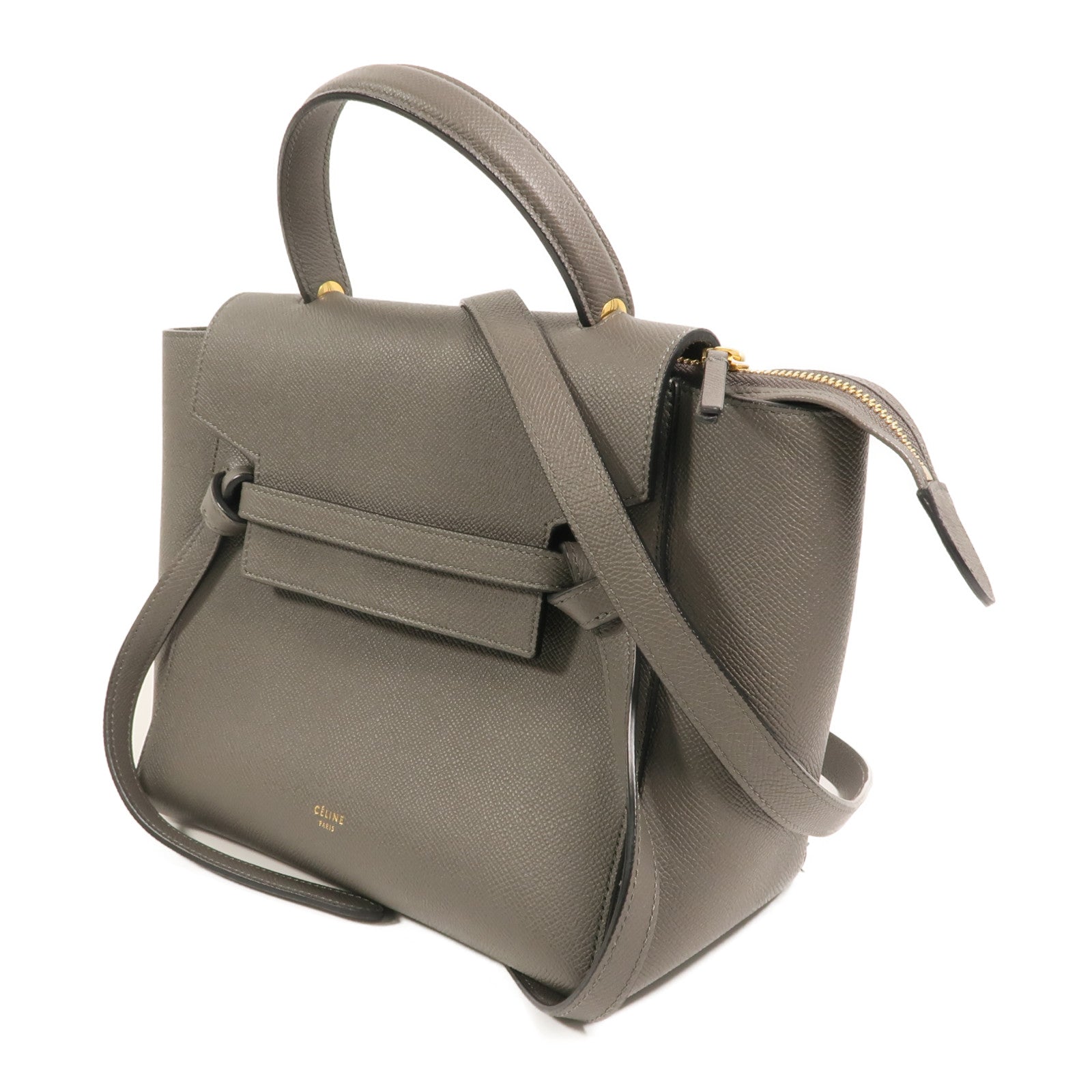 CELINE 牛皮皮革Micro Belt Bag手挽肩背兩用袋